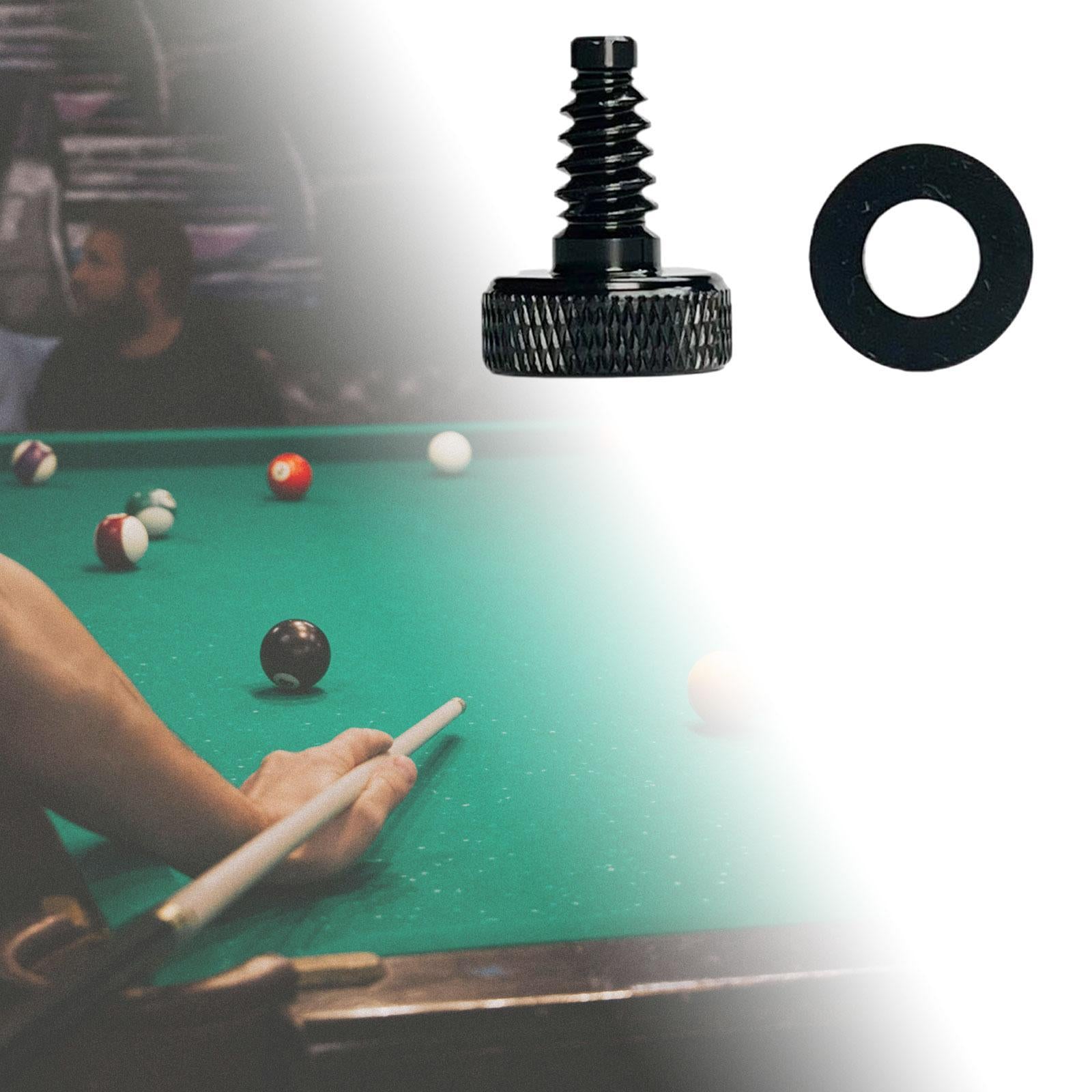 Billiard Cue Bottom Plug with Gasket Accessories for Pool Table Playing Club Height 24 mm