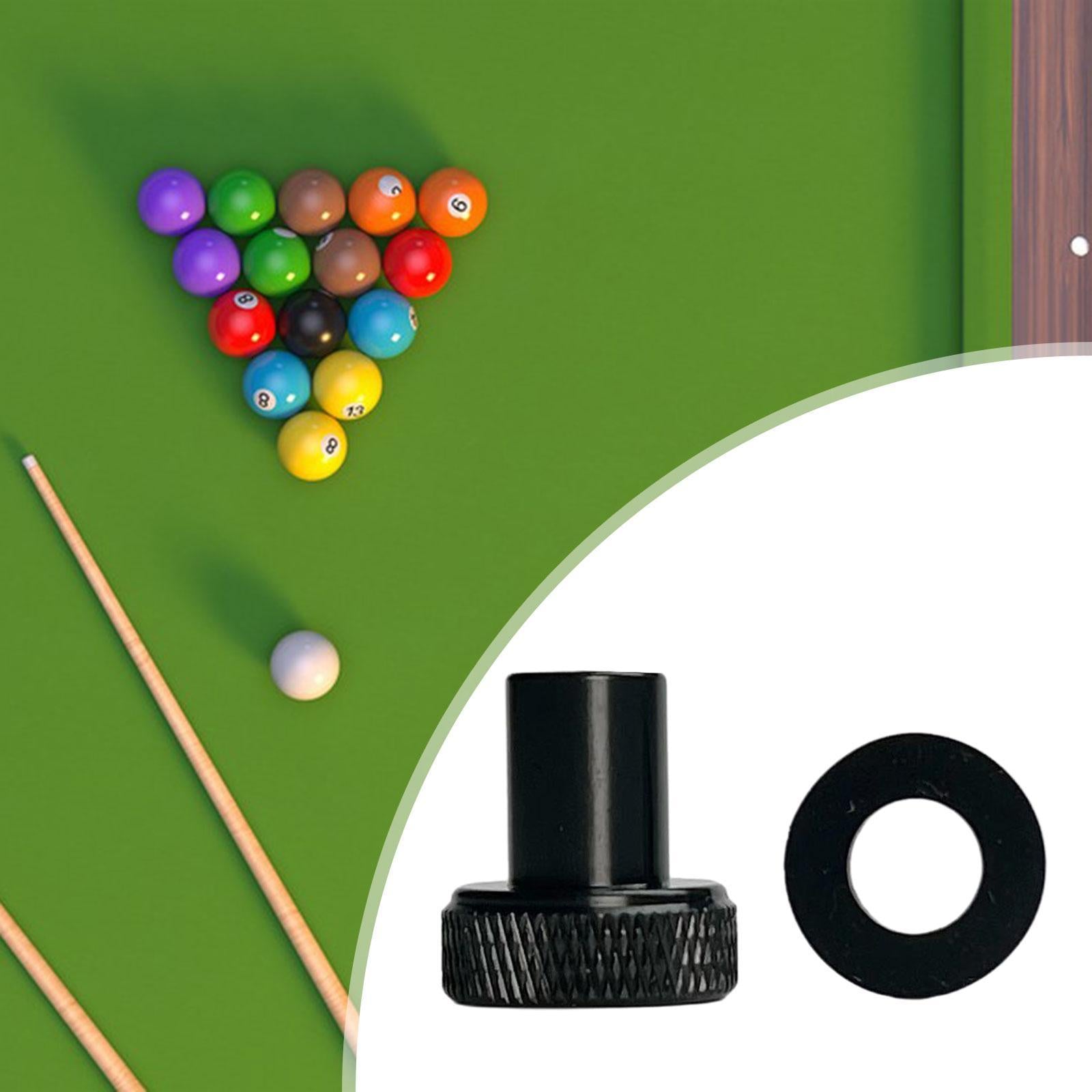Billiard Cue Bottom Plug with Gasket Accessories for Pool Table Playing Club Height 21 mm