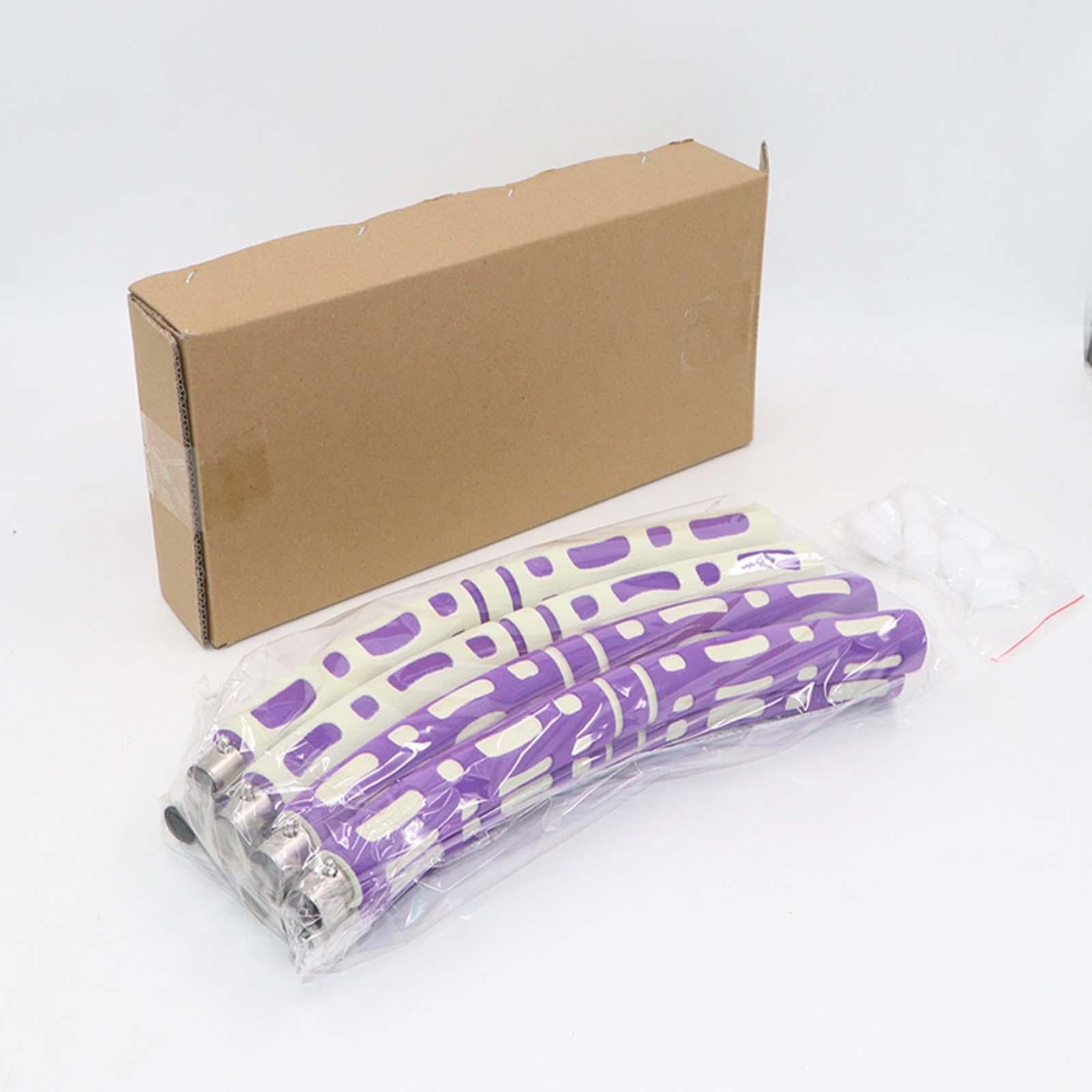 Weighted Hoop for Weighted Loss Adults Exercise Portable 8 Detachable Sections Purple White