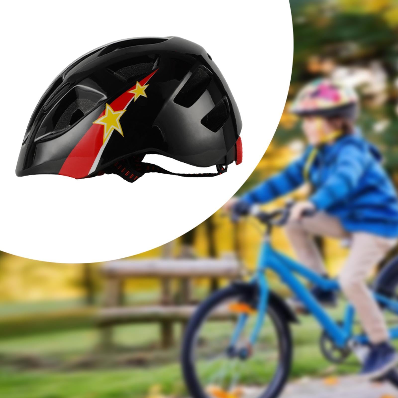 Helmet for Bike Breathable Road Cycle Helmet for Boys Girls Children Outdoor Black