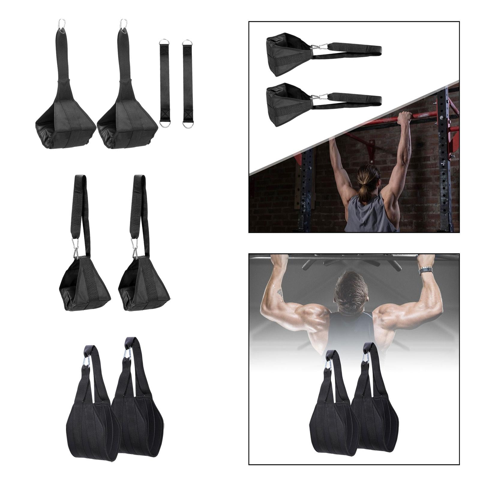 Hanging Ab Straps for Pull up Bar Heavy Duty Abdominal Training for Home Gym Style A