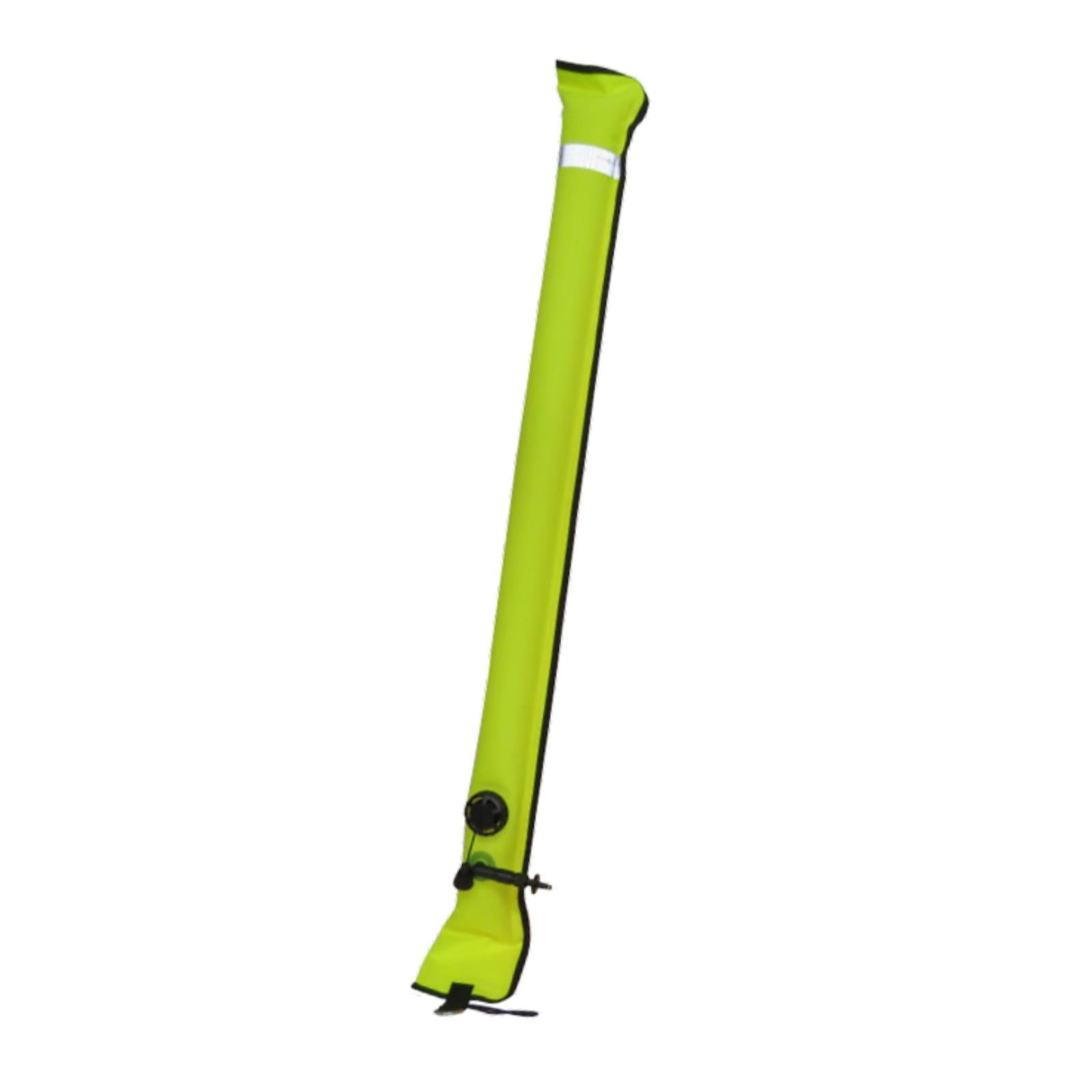 Surface Marker Buoy Gear Inflatable Scuba Signal Tube for Outdoor Sports Men Yellow 4.5cm Valve