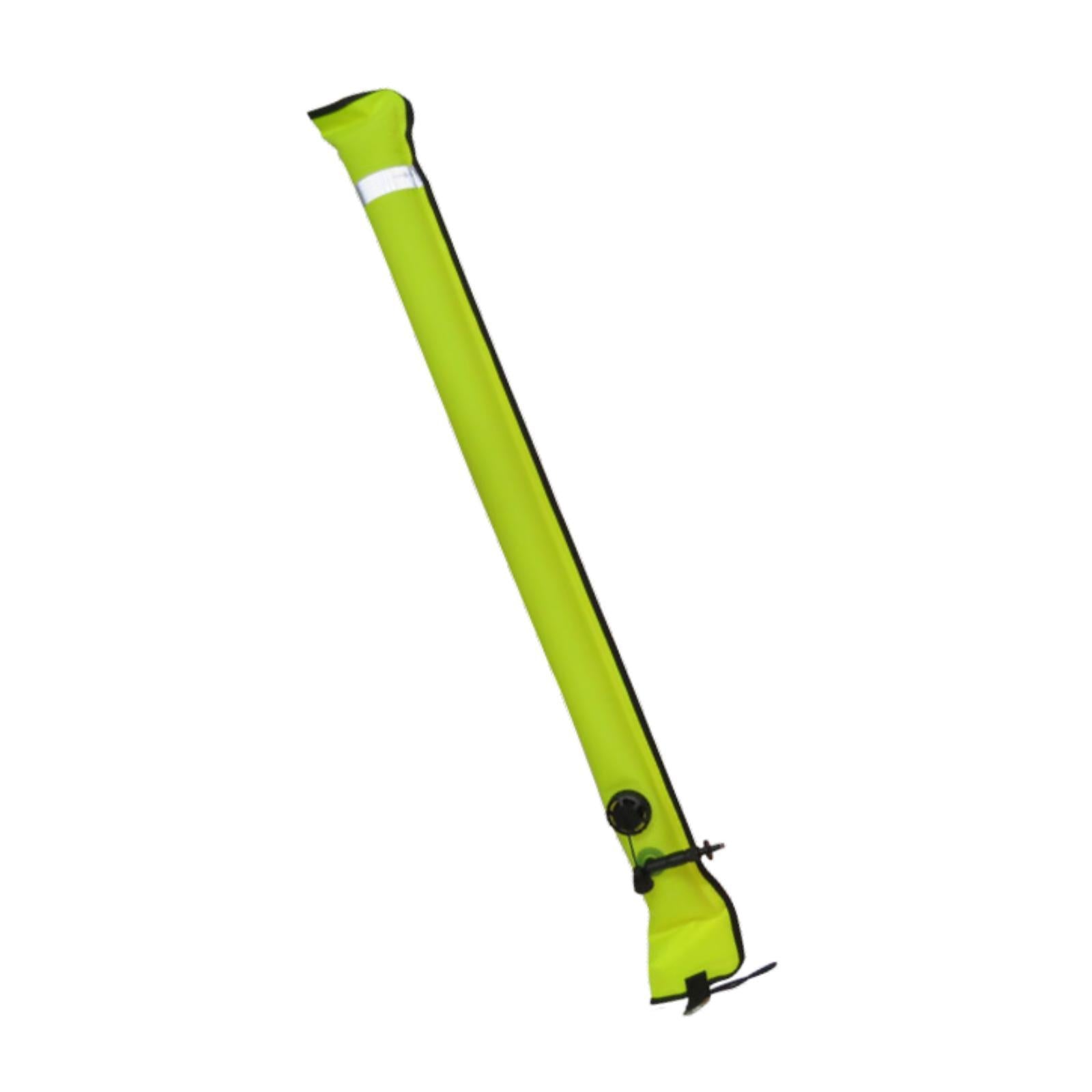 Surface Marker Buoy Gear Inflatable Scuba Signal Tube for Outdoor Sports Men Yellow 4.5cm Valve