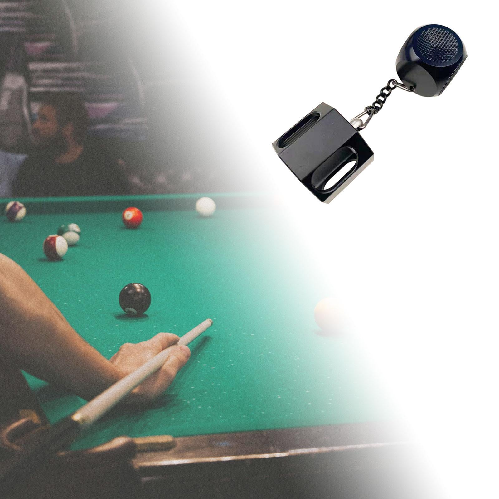 2 in 1 Billiard Chalk Holder Professional Chalk Case for Men Beginners Women Black