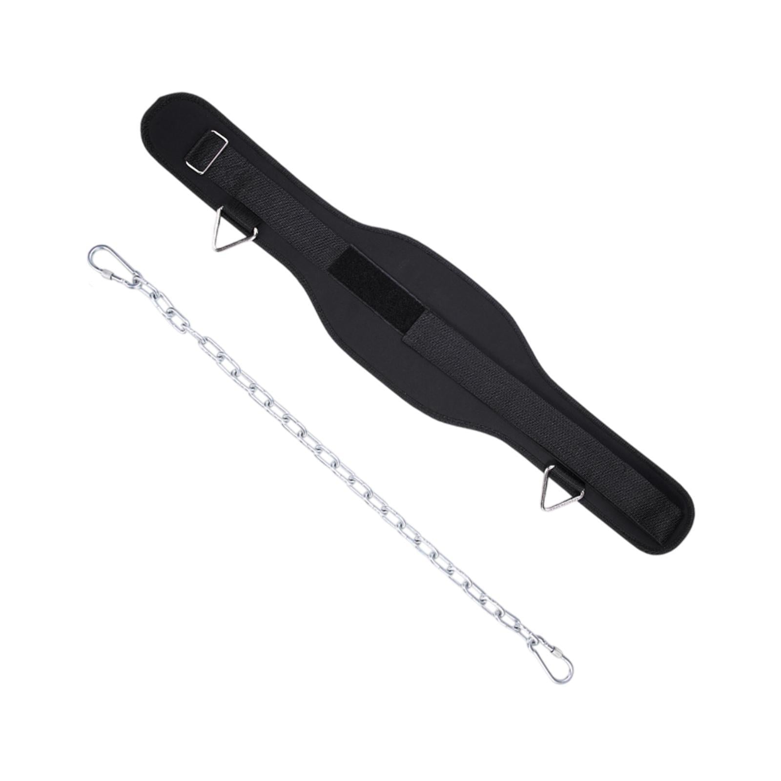 Dip Belt for Weight Lifting Widened Dipping Belt for Squats Exercise Pullups 294g with Chain