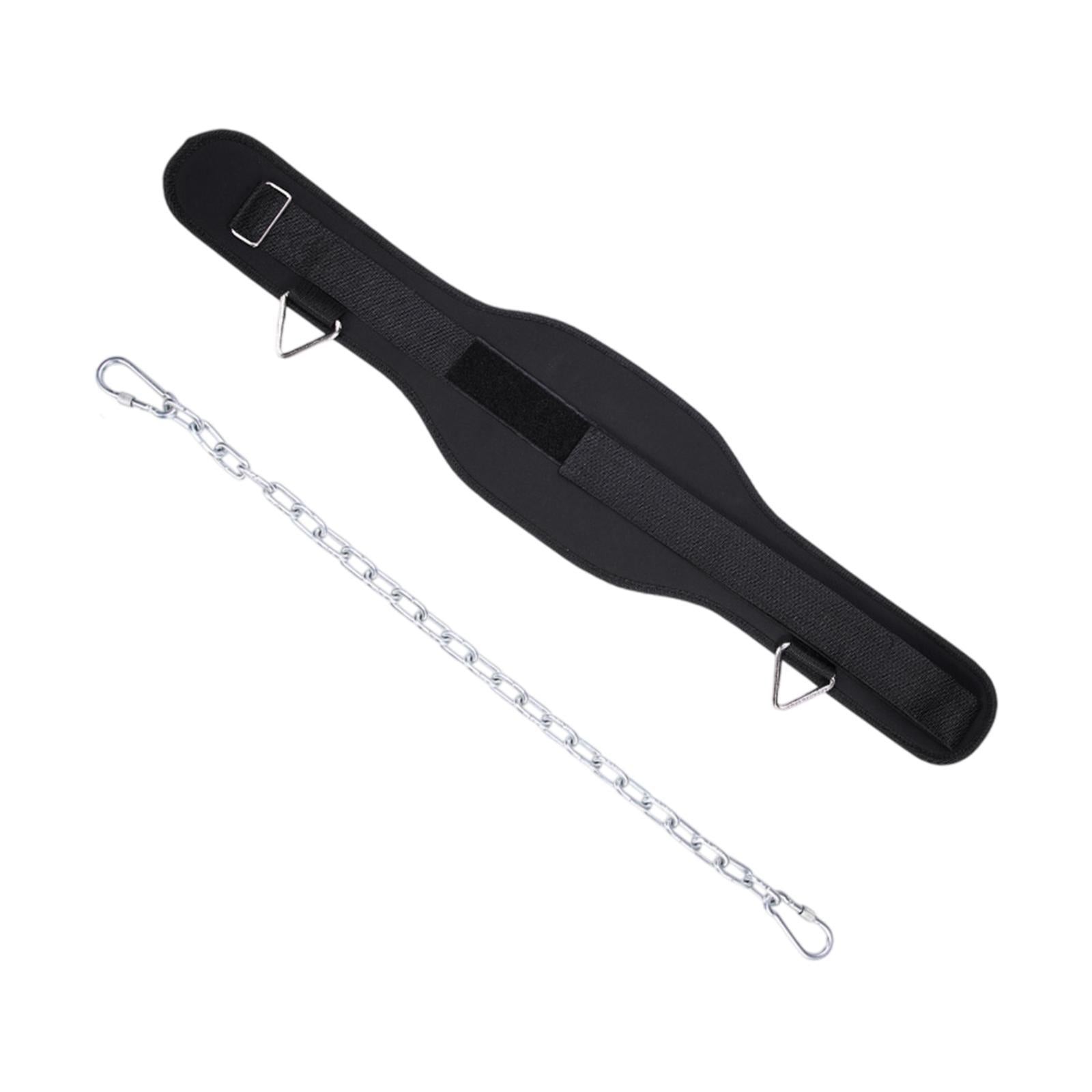 Dip Belt for Weight Lifting Widened Dipping Belt for Squats Exercise Pullups 294g with Chain