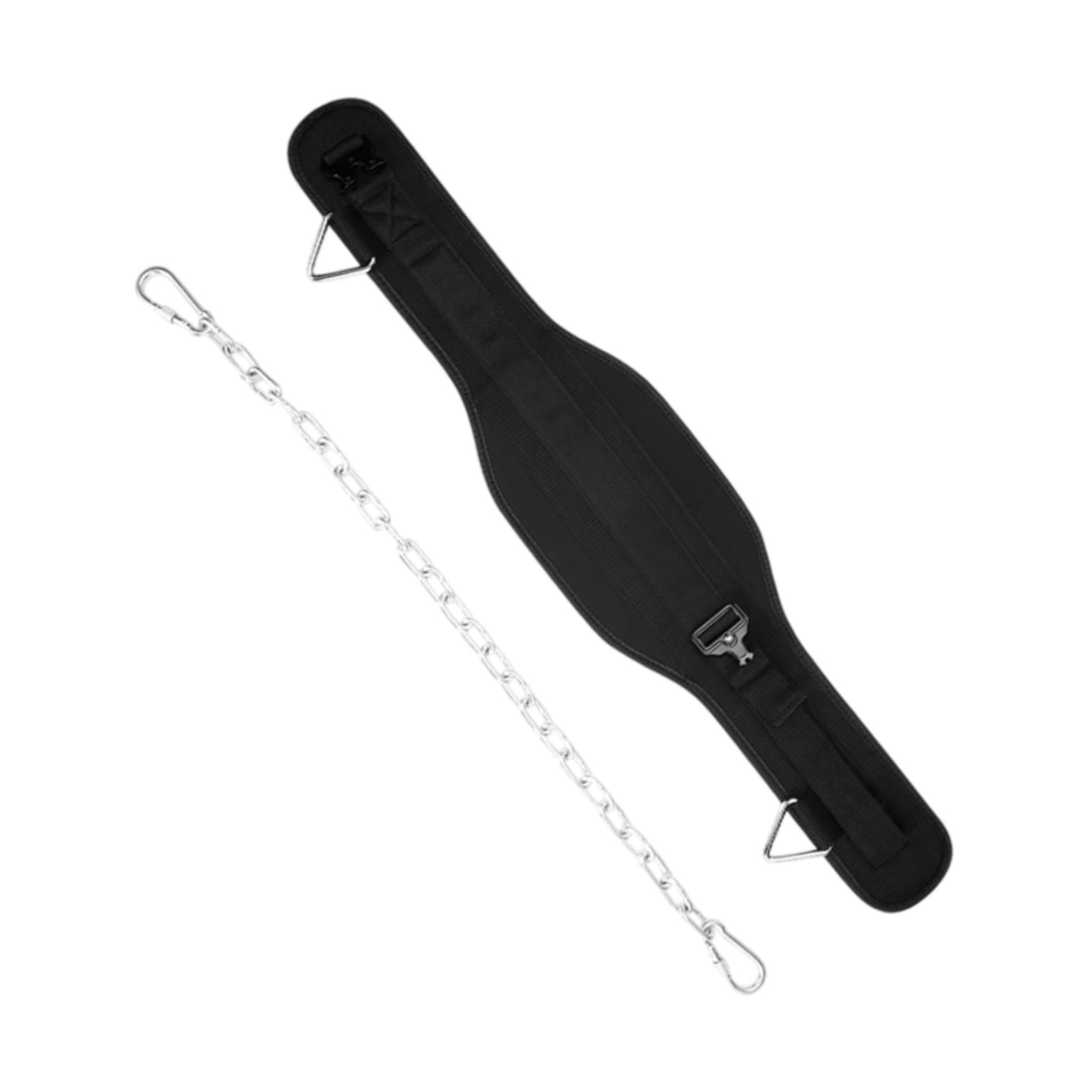 Dip Belt for Weight Lifting Widened Dipping Belt for Squats Exercise Pullups 400g with Chain
