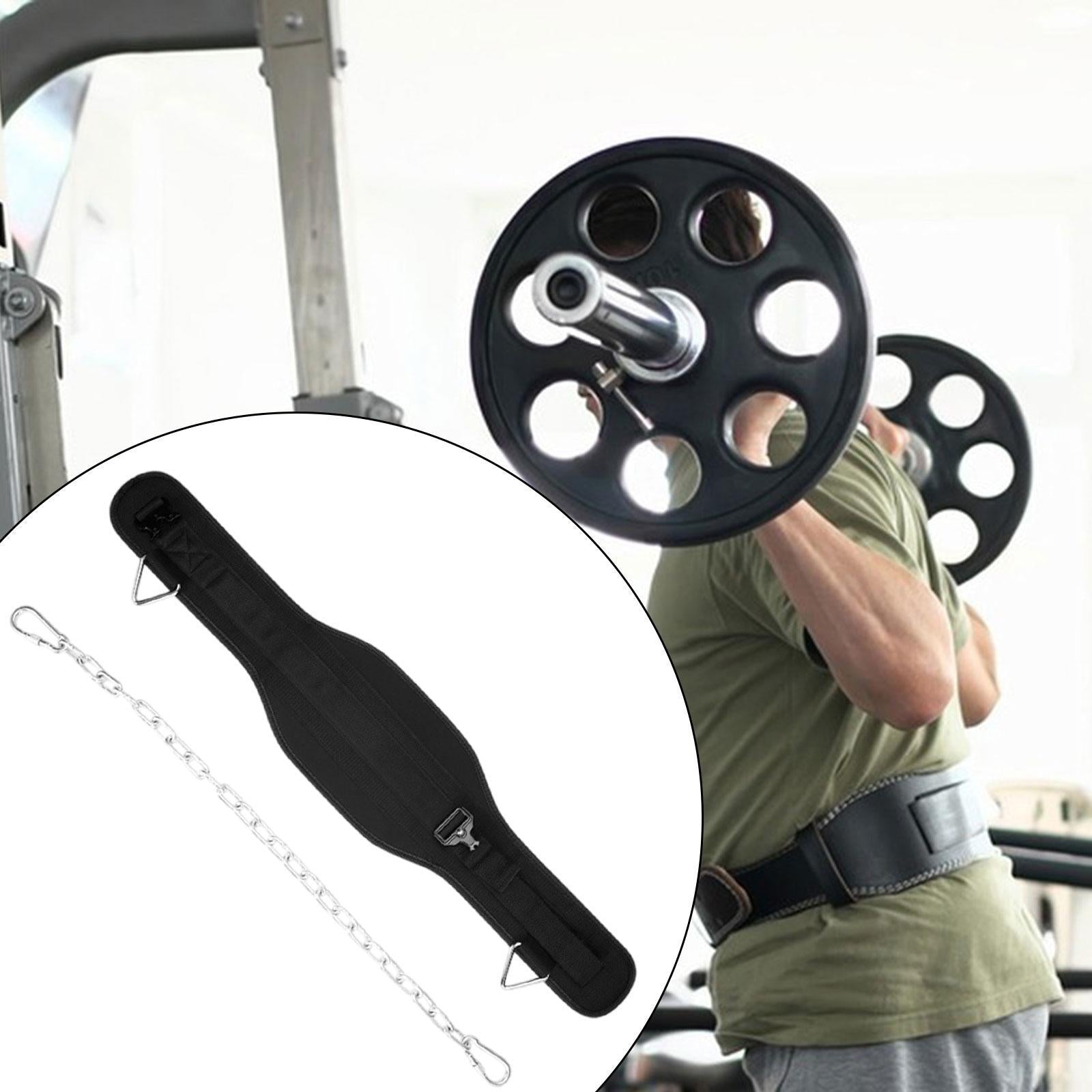 Dip Belt for Weight Lifting Widened Dipping Belt for Squats Exercise Pullups 400g with Chain