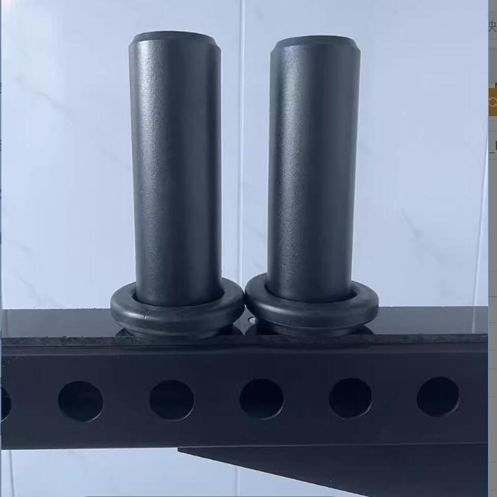 2 Pieces Weight Plate Holders Storage for Home Gym Fitness Strength Training Black