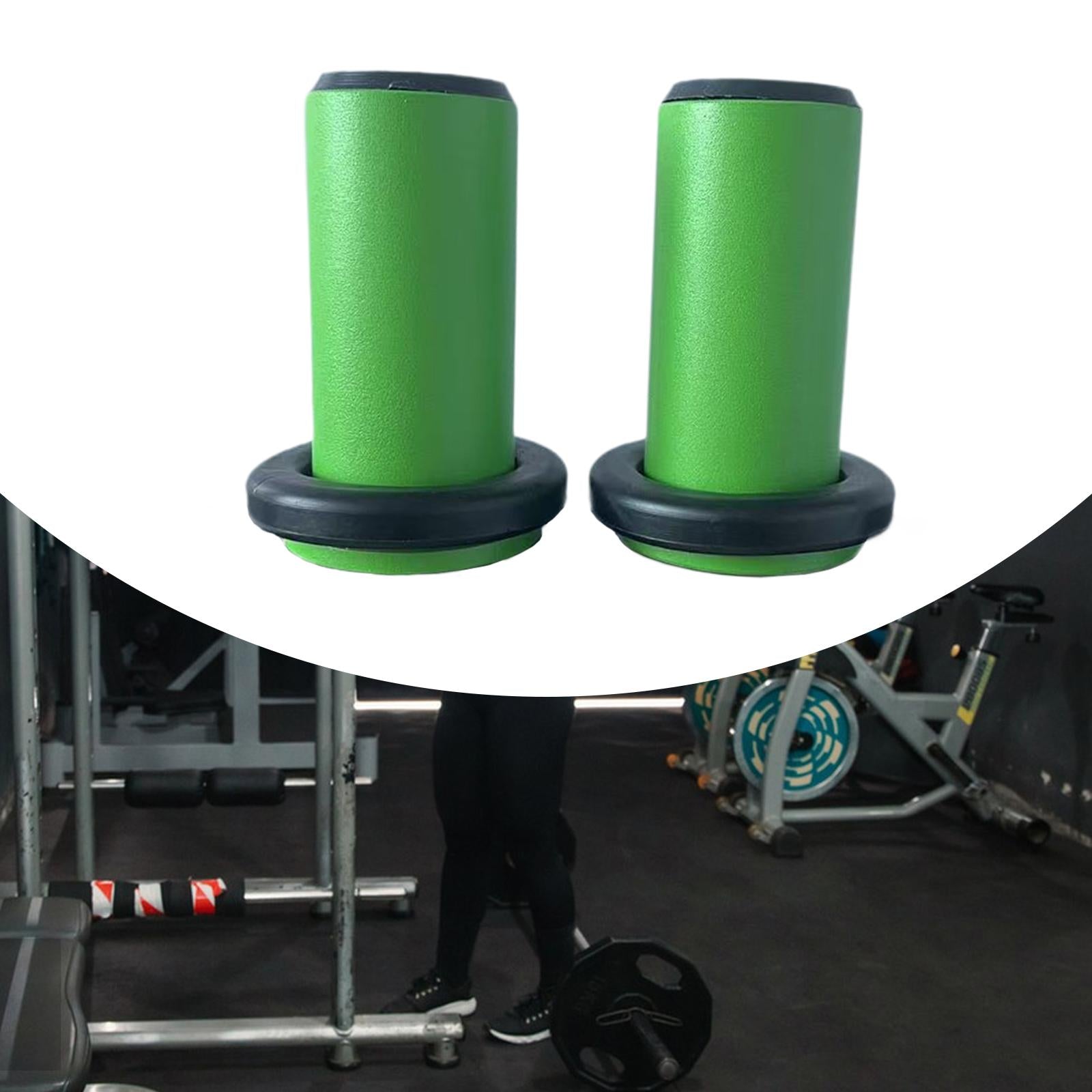 2 Pieces Weight Plate Holders Storage for Home Gym Fitness Strength Training Green