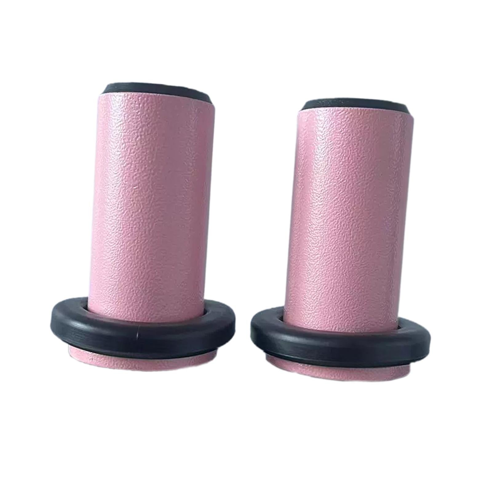2 Pieces Weight Plate Holders Storage for Home Gym Fitness Strength Training Pink