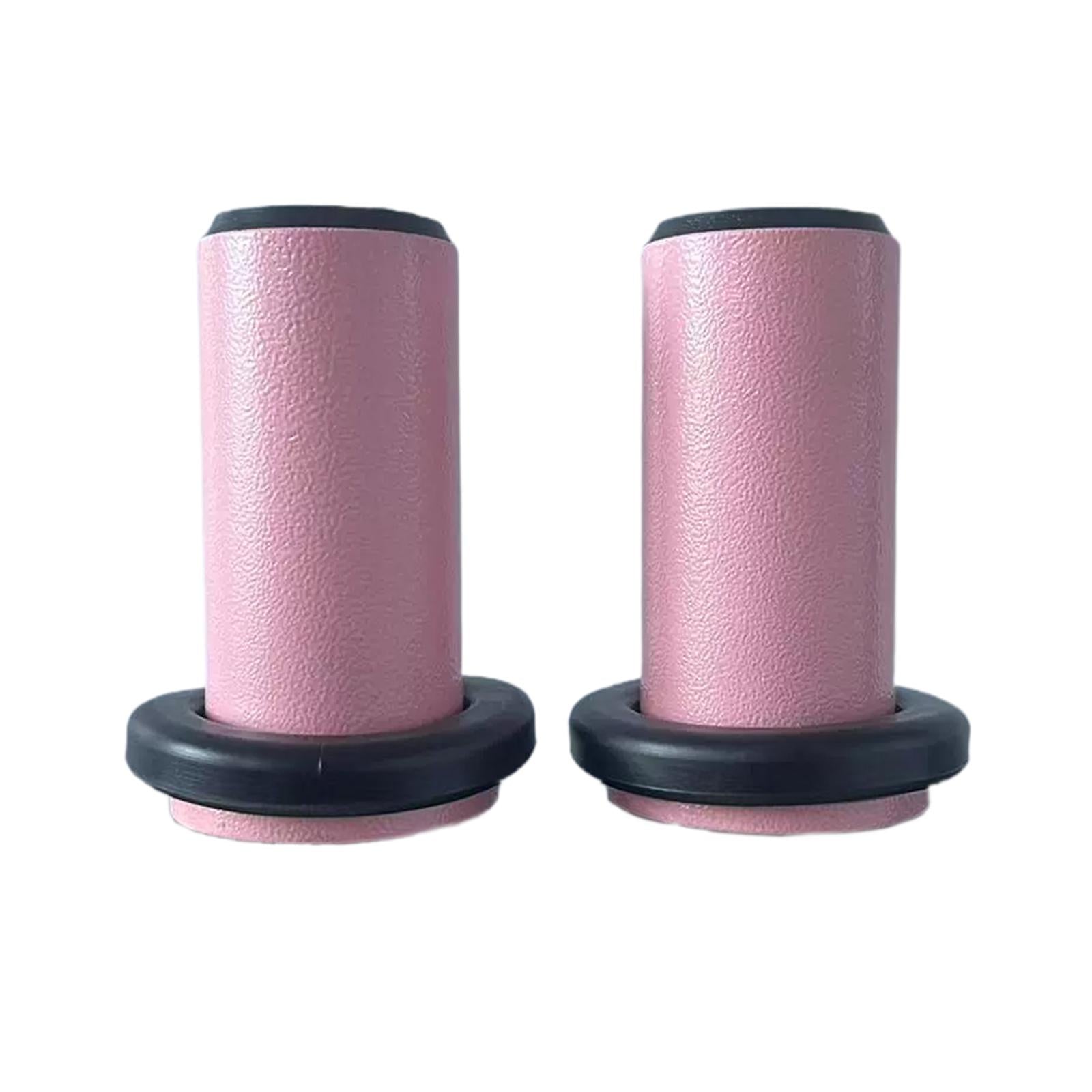 2 Pieces Weight Plate Holders Storage for Home Gym Fitness Strength Training Pink