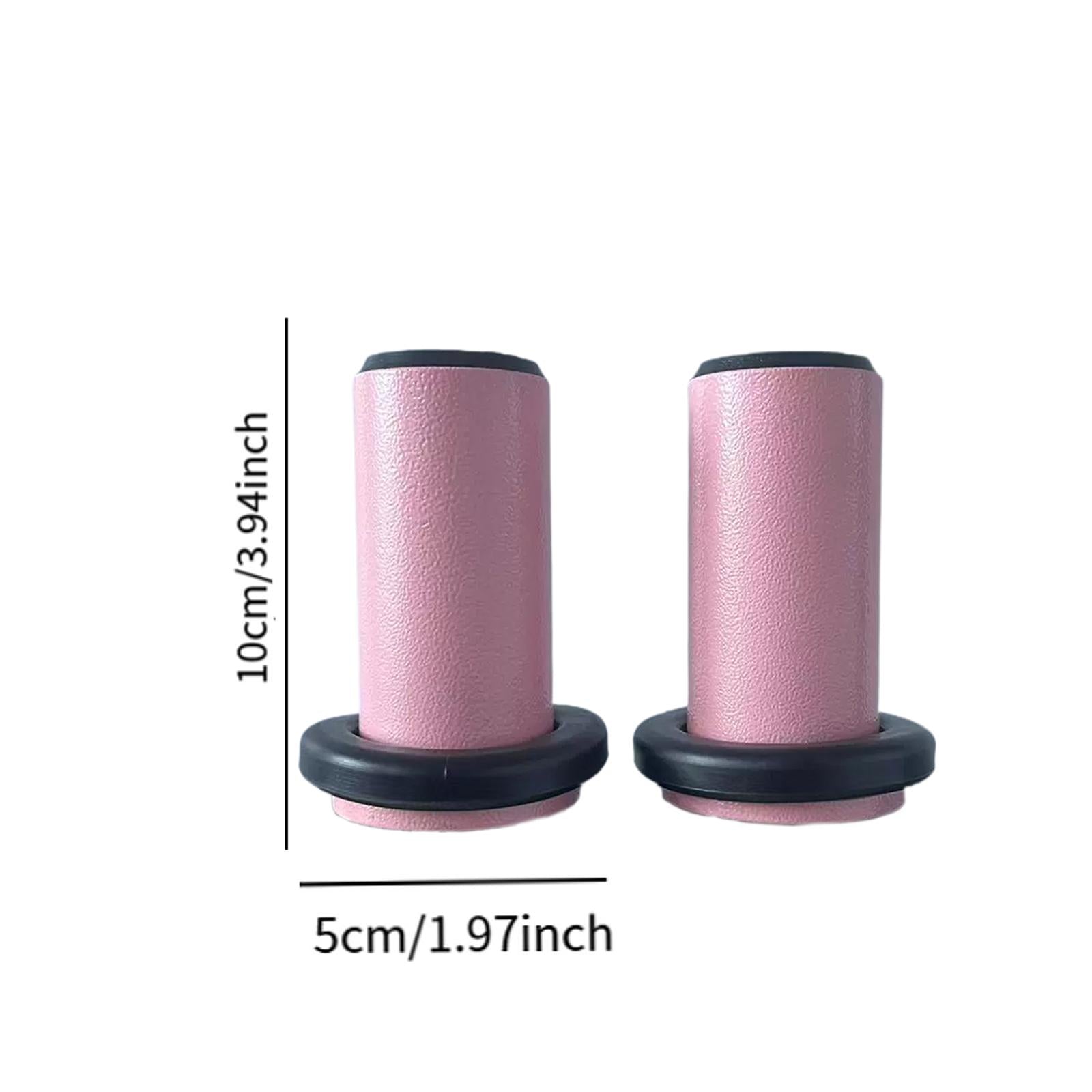 2 Pieces Weight Plate Holders Storage for Home Gym Fitness Strength Training Pink