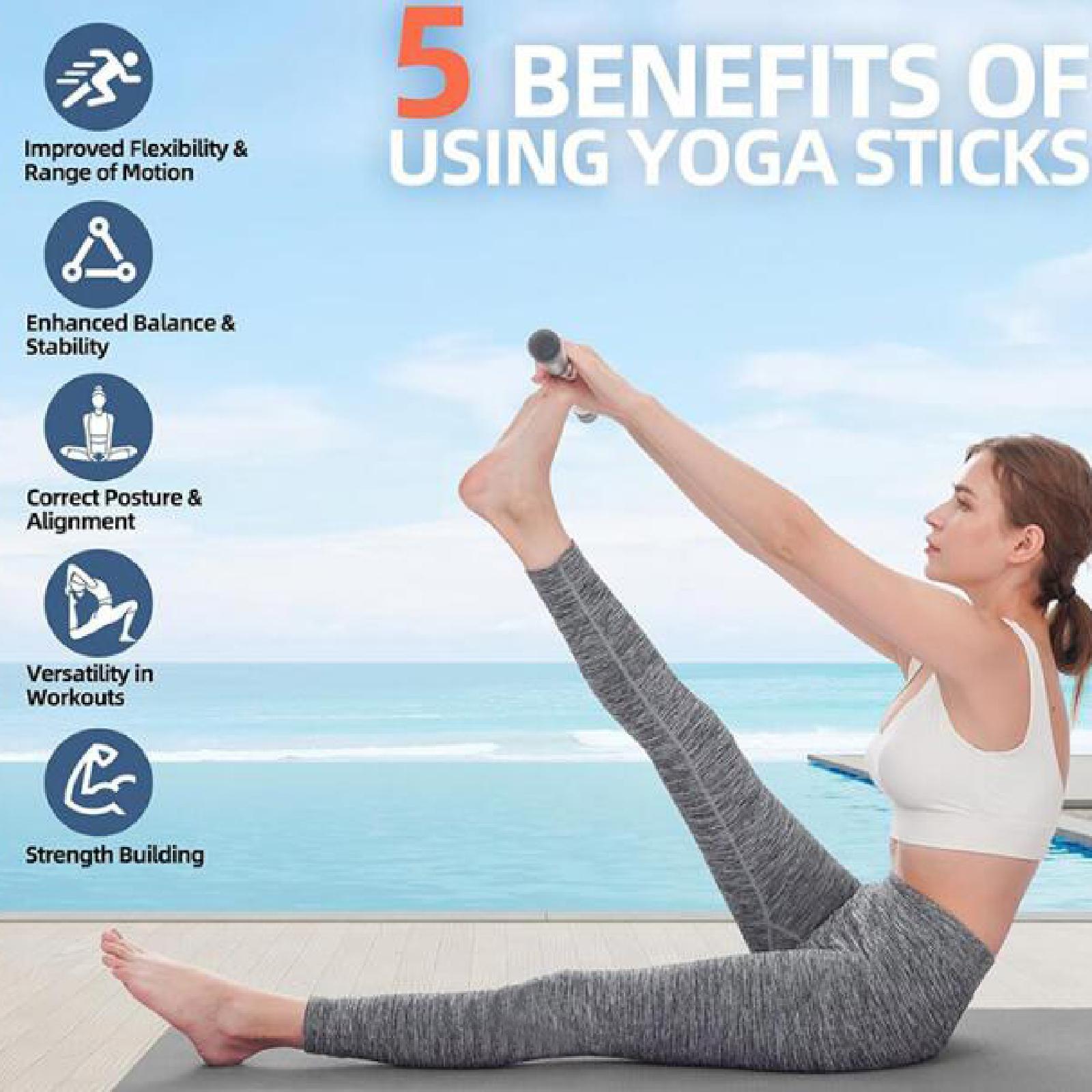 Yoga Stick Portable Stretching Stick for Strength Training Gymnasts Home Gym