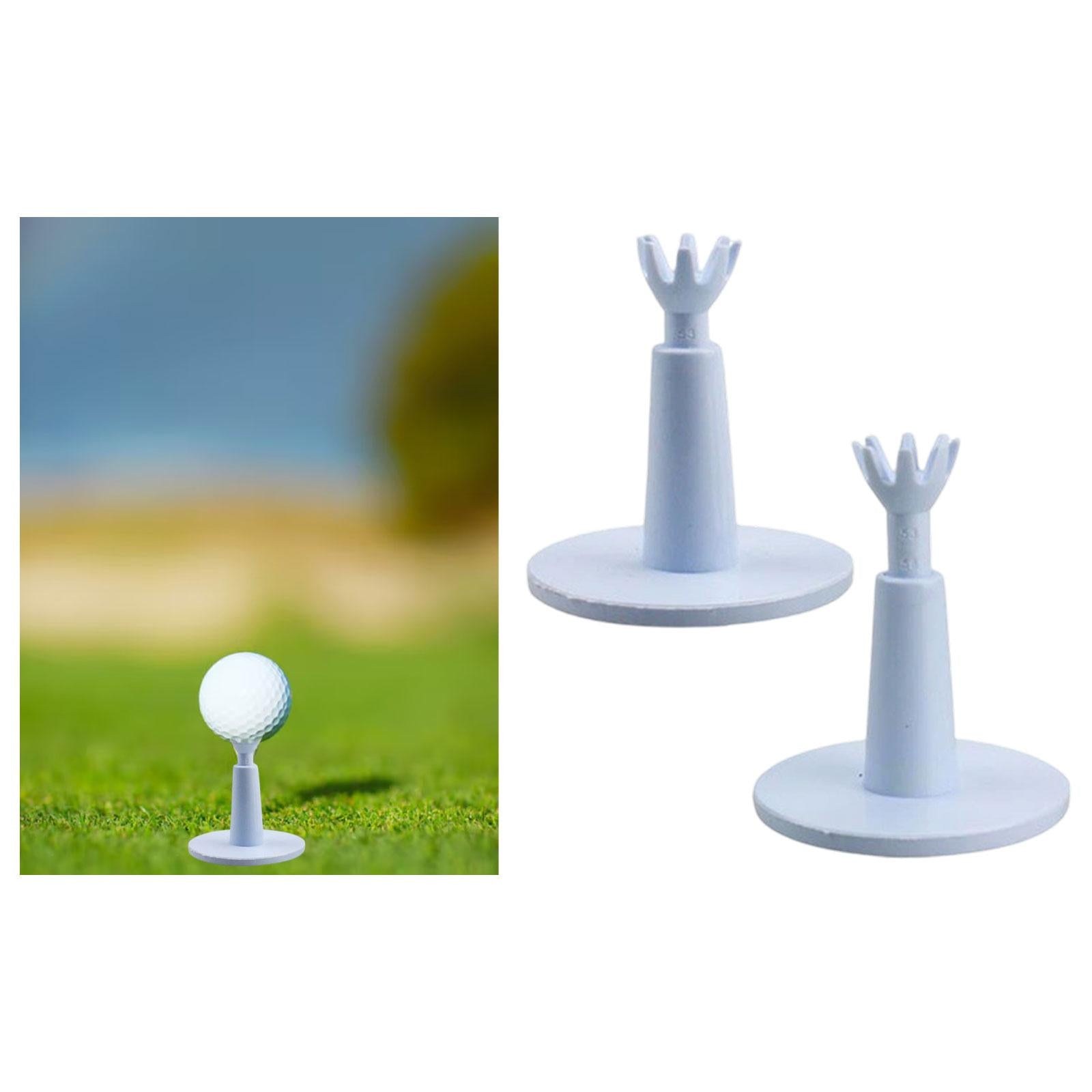 2x Adjustable Golf Tees Exercise Improve Golf Distance Precision Unbreakable