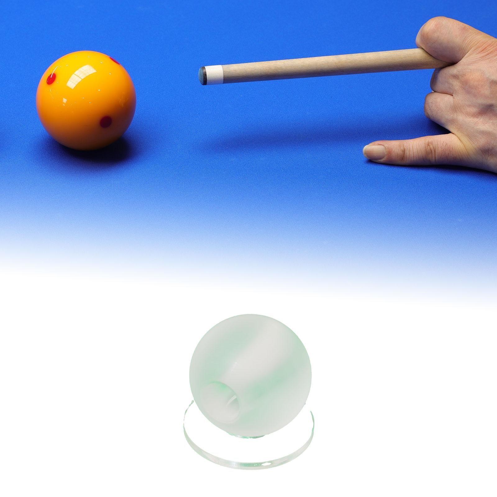 Billiard Stroke Trainer Portable for Beginners Glass Cue Ball Stroke Trainer 16mm