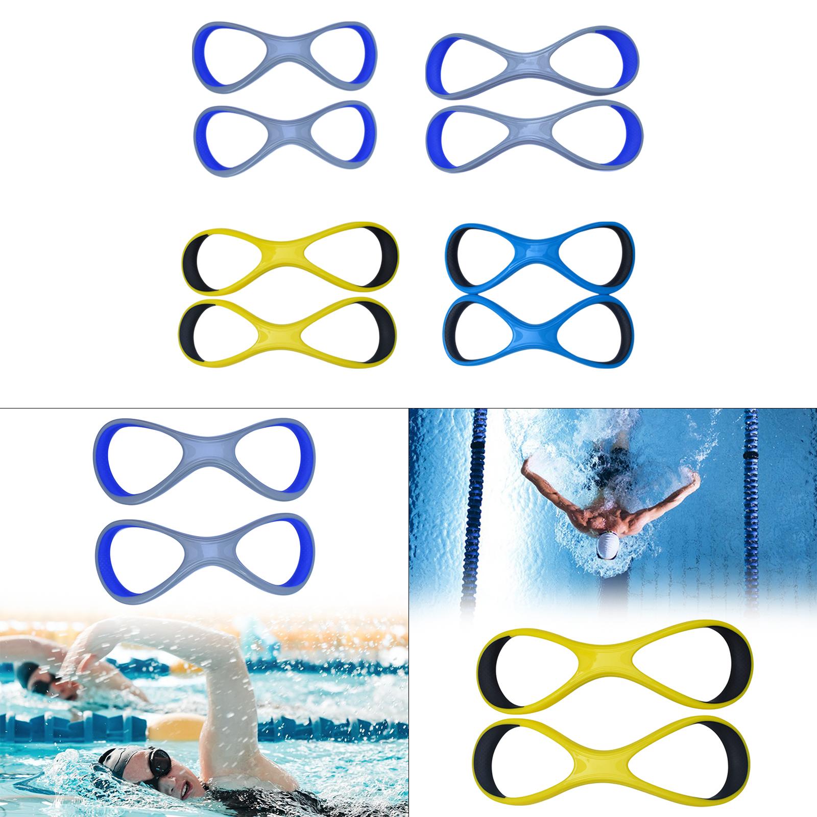 Forearm Fulcrum Fin Teaching 8 Word Auxiliary Professional Swim Webbed Glove Gray Blue S