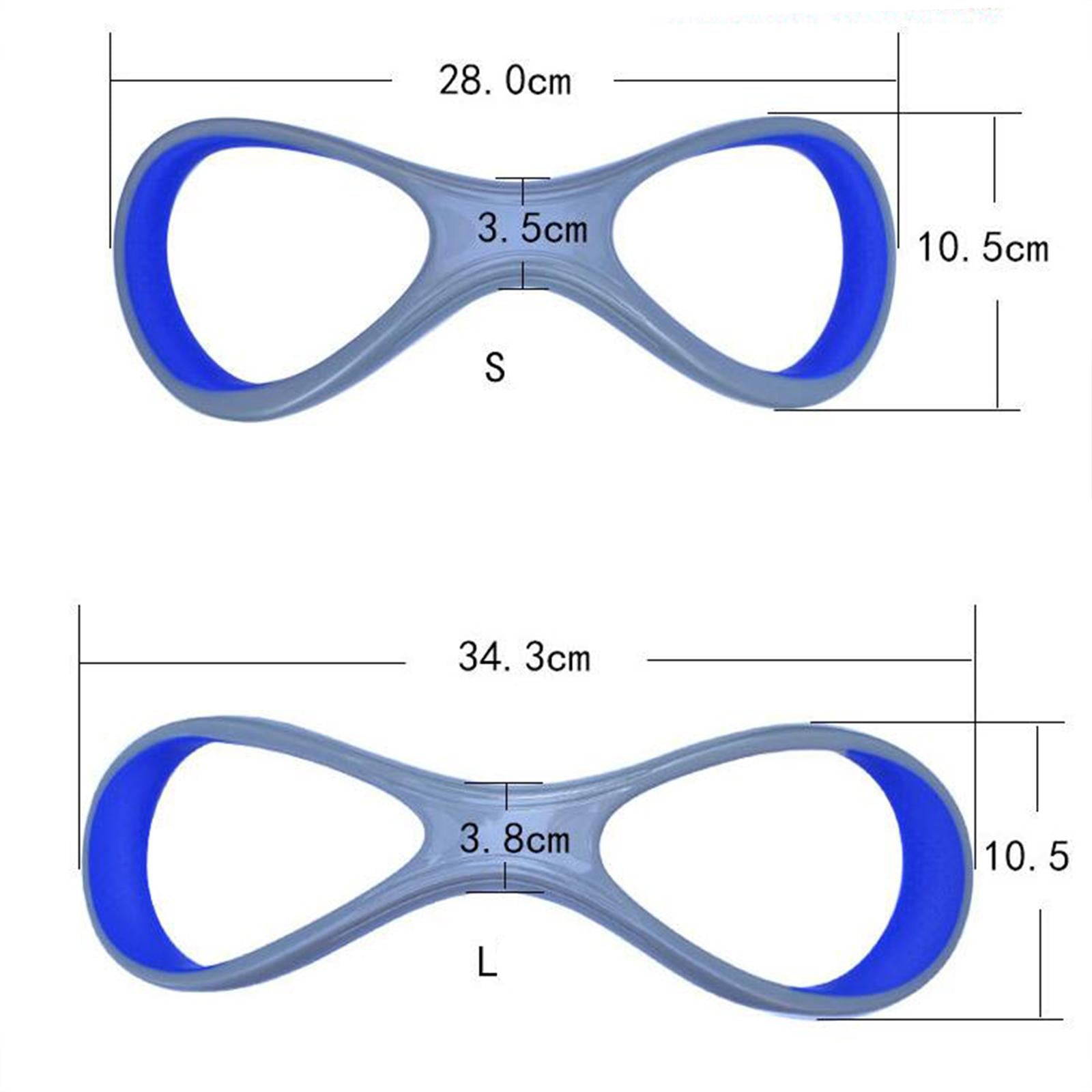 Forearm Fulcrum Fin Teaching 8 Word Auxiliary Professional Swim Webbed Glove Gray Blue S