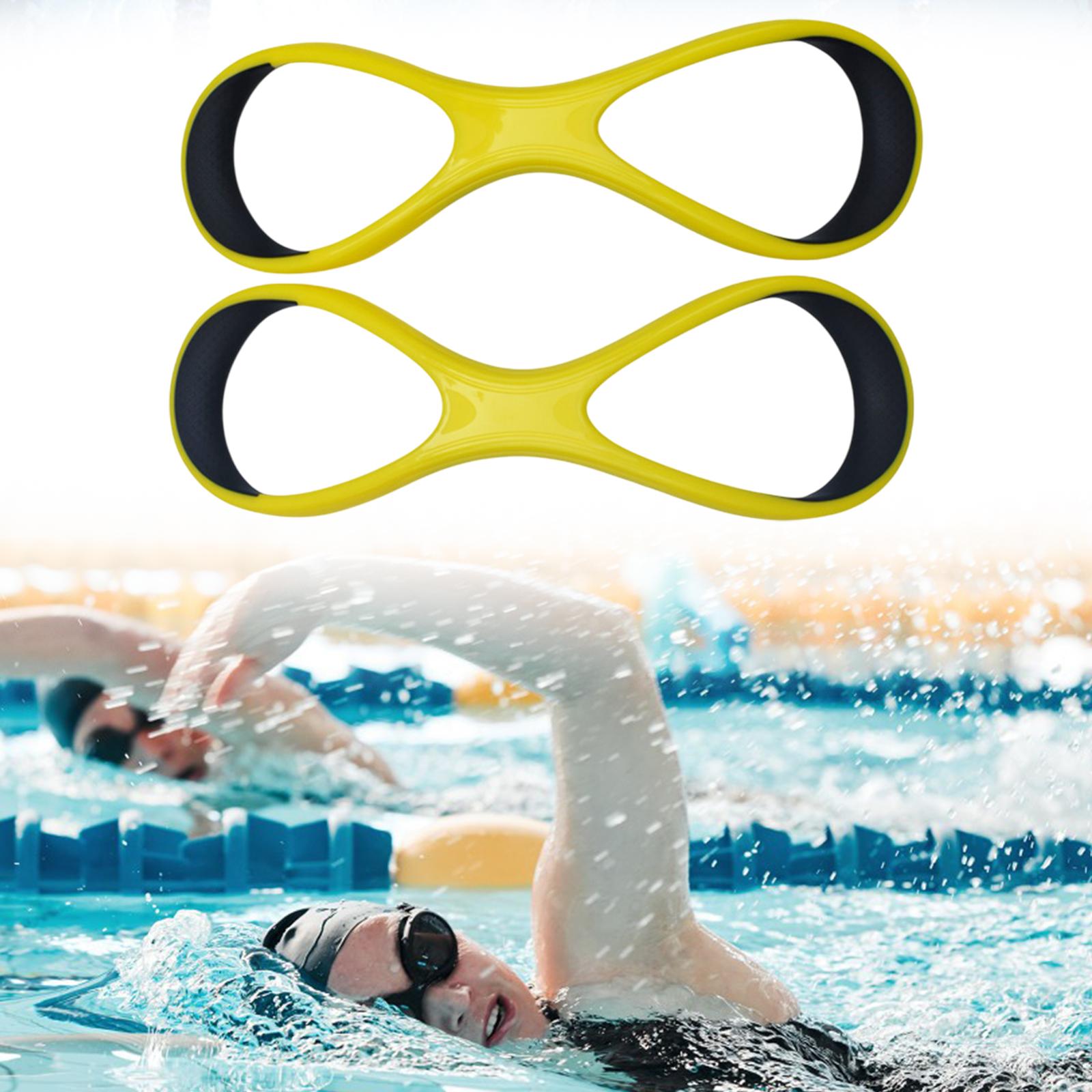 Forearm Fulcrum Fin Teaching 8 Word Auxiliary Professional Swim Webbed Glove Yellow L