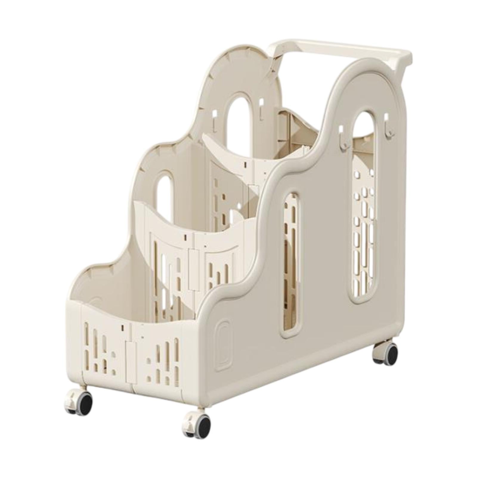 Yoga Mat Storage Rack Dumbbells Multifunction Yoga Block Fitness Weight Rack Handle Cream Color