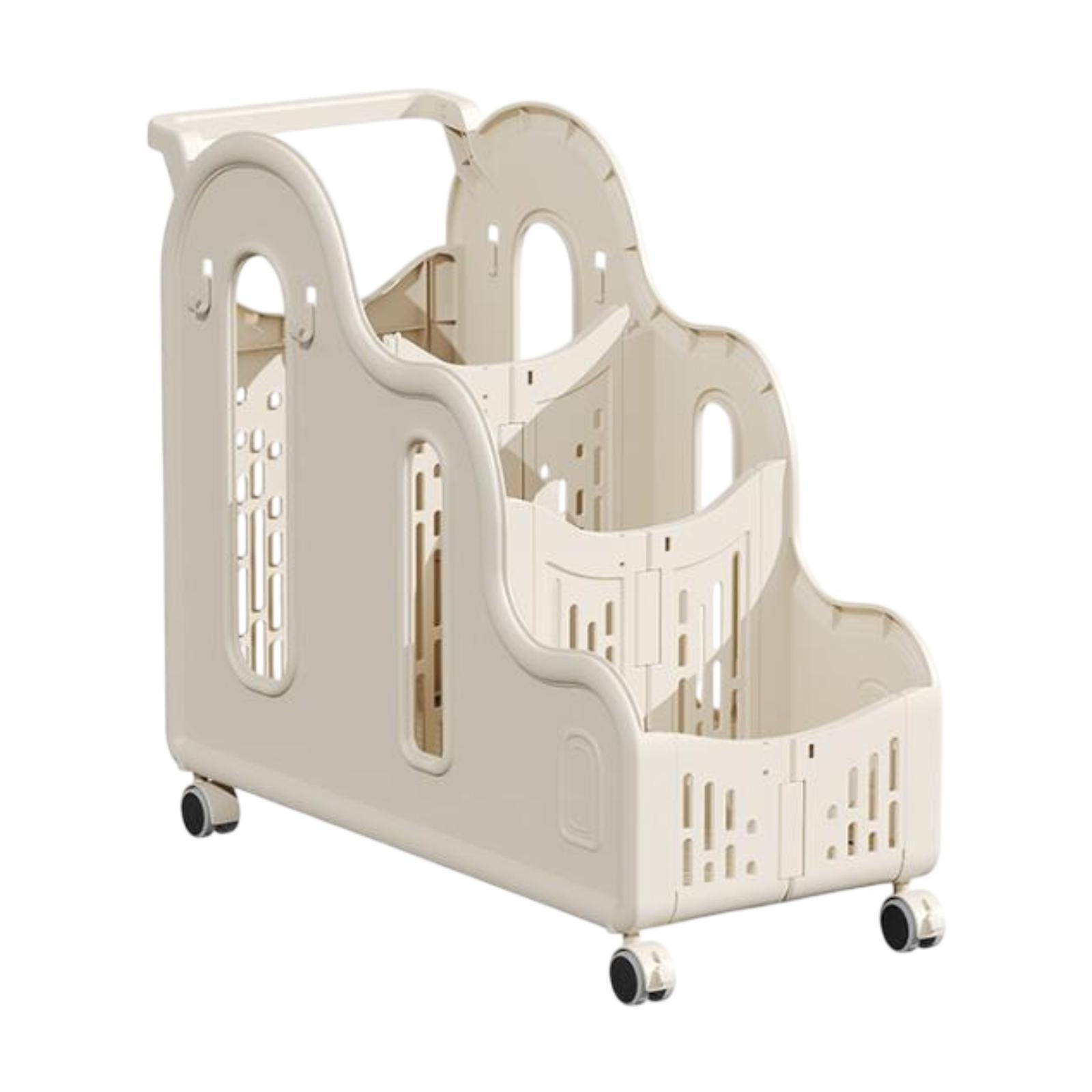 Yoga Mat Storage Rack Dumbbells Multifunction Yoga Block Fitness Weight Rack Handle Cream Color