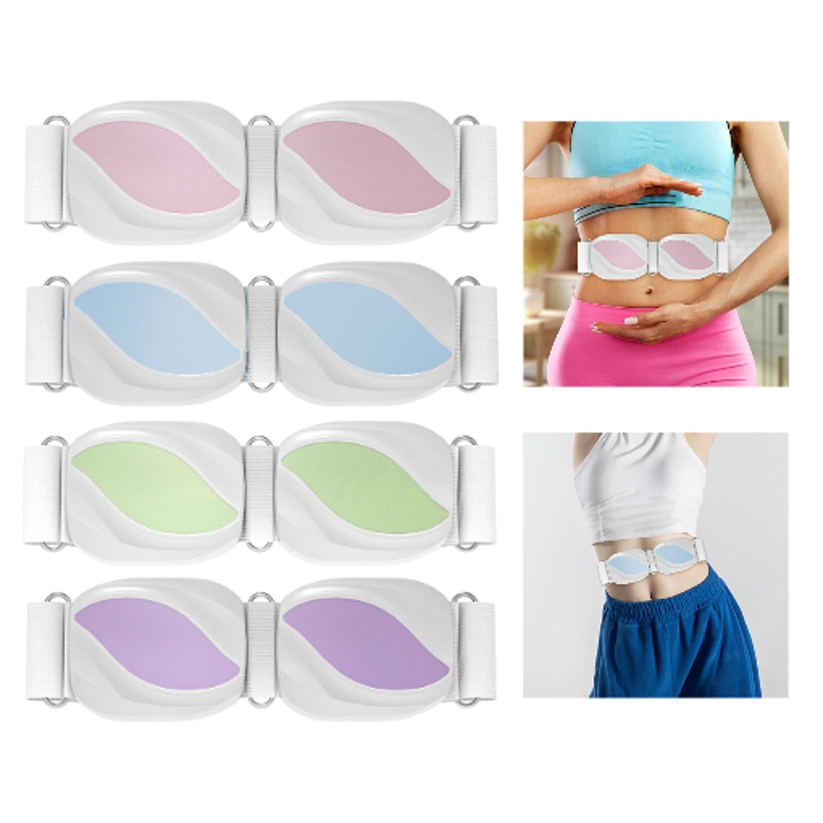Wireless Slimming Belt Lightweight Abdominal Massager for Waist Home Kitchen White Pink
