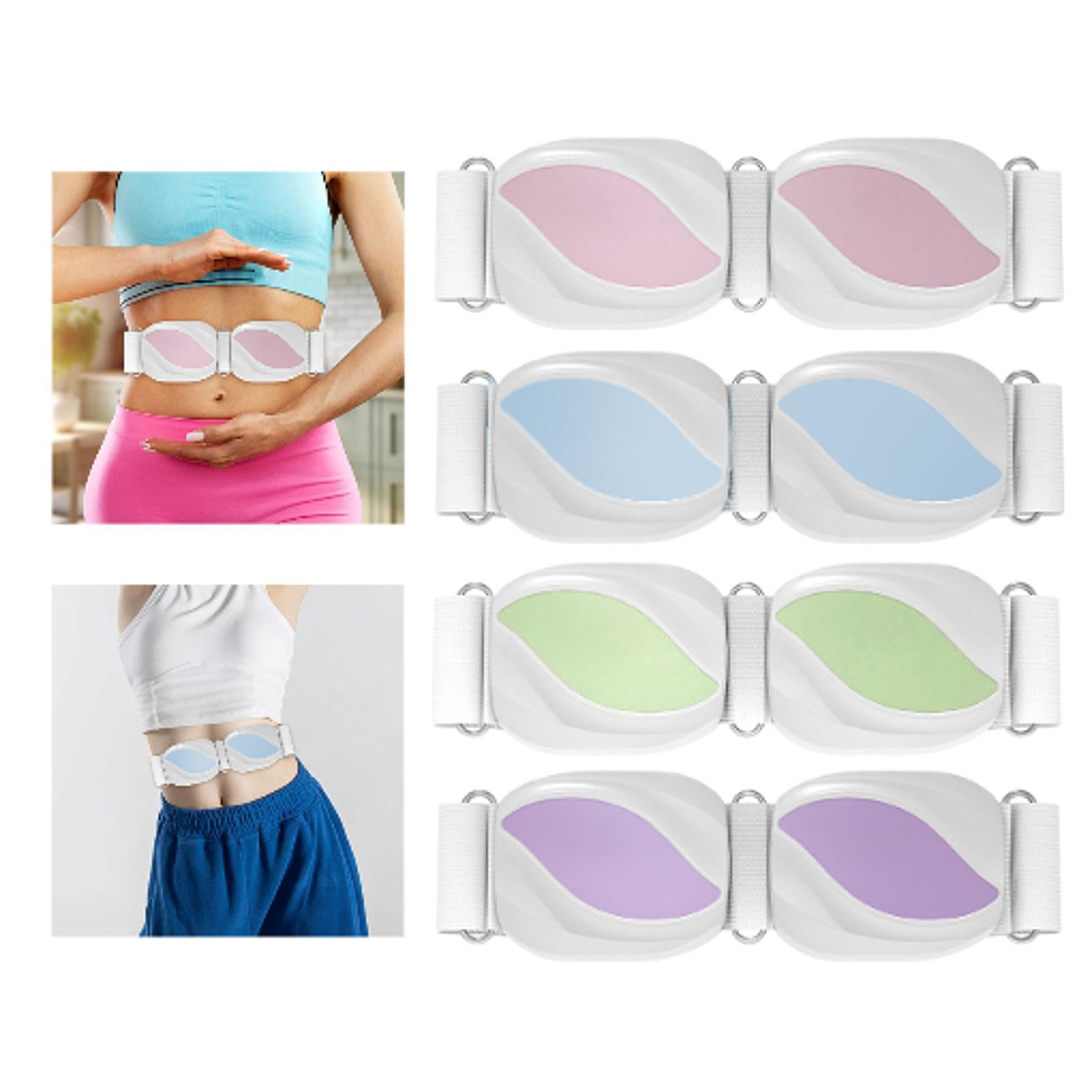 Wireless Slimming Belt Lightweight Abdominal Massager for Waist Home Kitchen White Pink