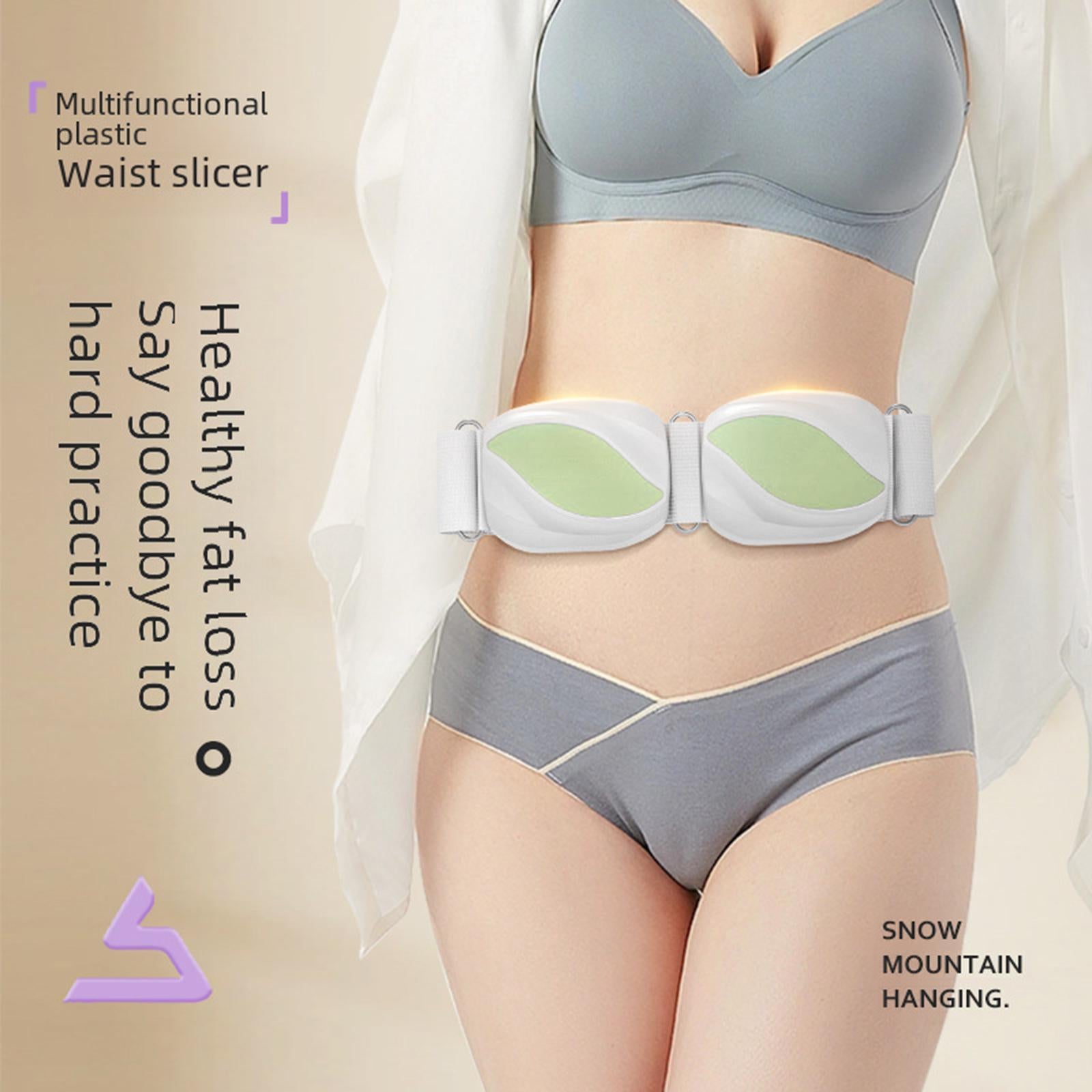 Wireless Slimming Belt Lightweight Abdominal Massager for Waist Home Kitchen White Green