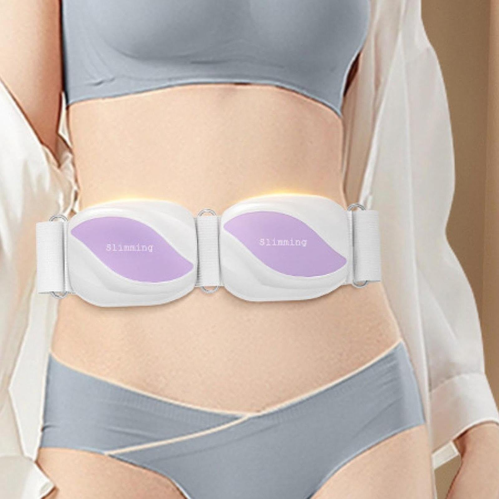 Wireless Slimming Belt Lightweight Abdominal Massager for Waist Home Kitchen White Purple