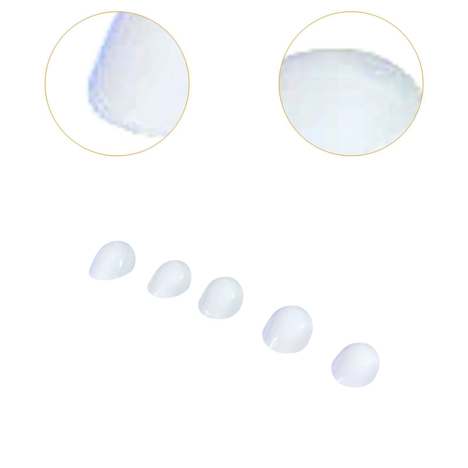 5x Ice Skating Finger Caps Portable Supplies for Gifts Figure Skating Indoor White