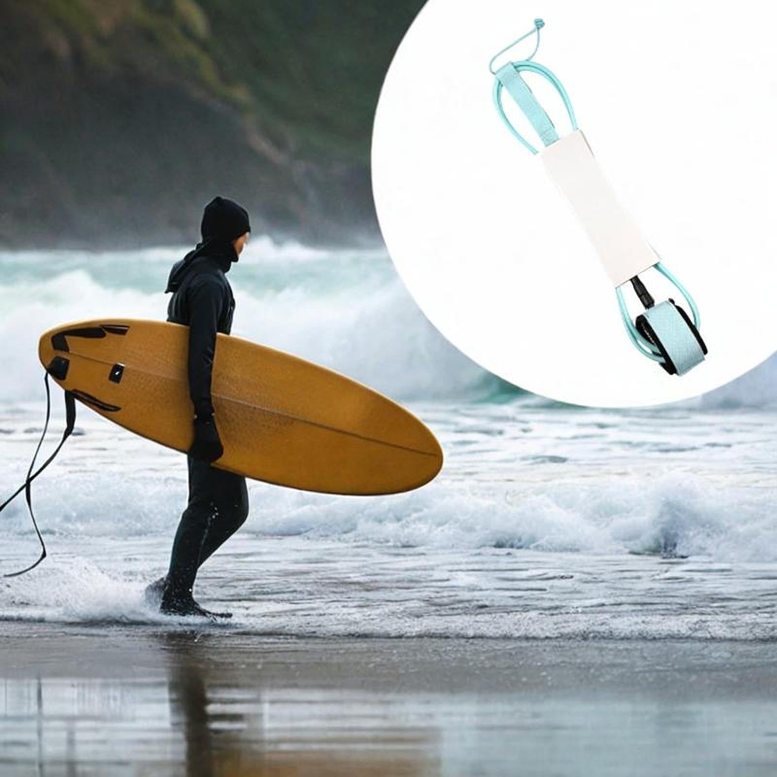 Surfboard Leash Padded Surf Board Leash for Longboard Wakeboard Water Sports