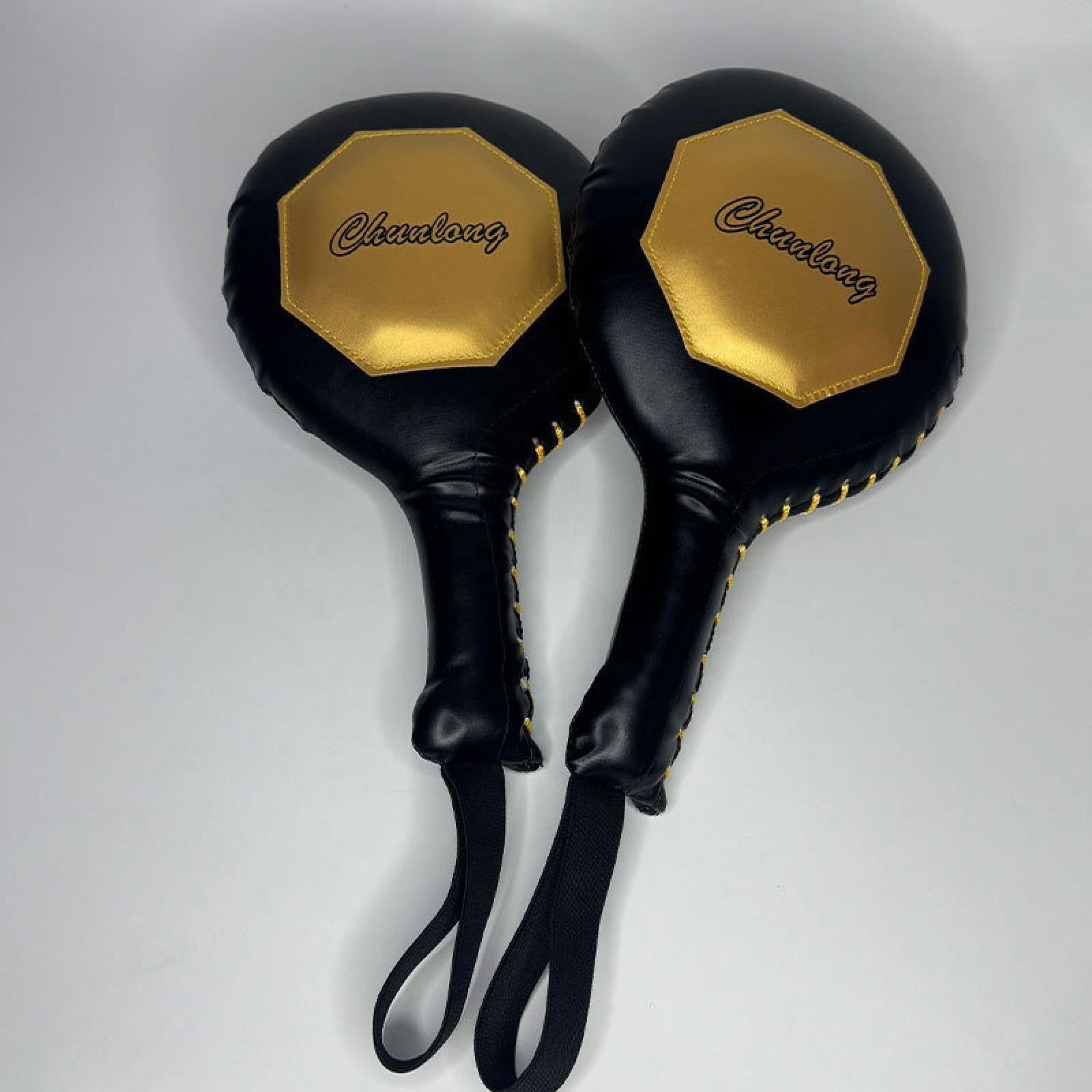 Taekwondo Kick Pad Kickboxing Pad Sparring for Sports Punching Practice Black Gold