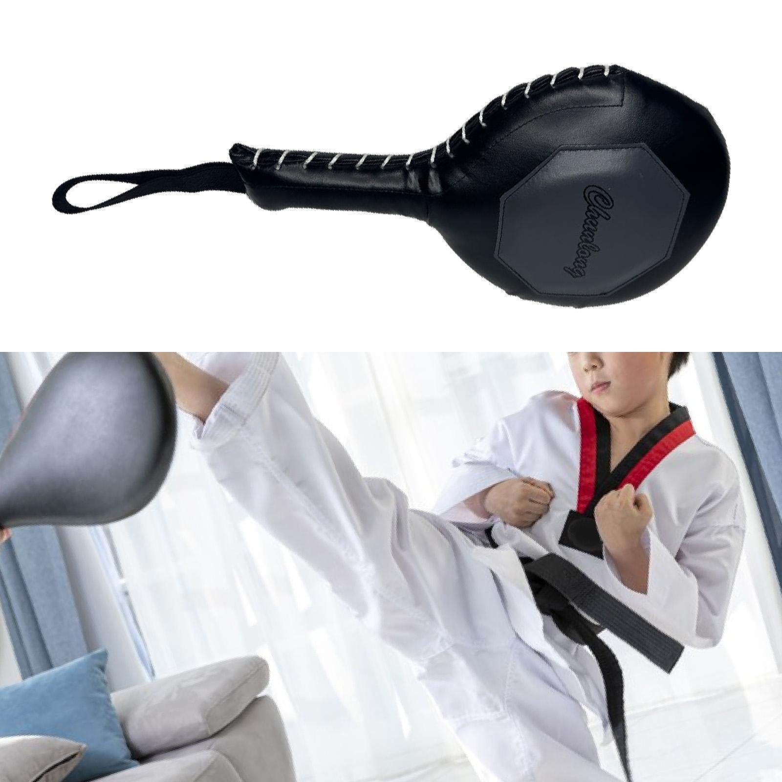 Taekwondo Kick Pad Kickboxing Pad Sparring for Sports Punching Practice Black Gray