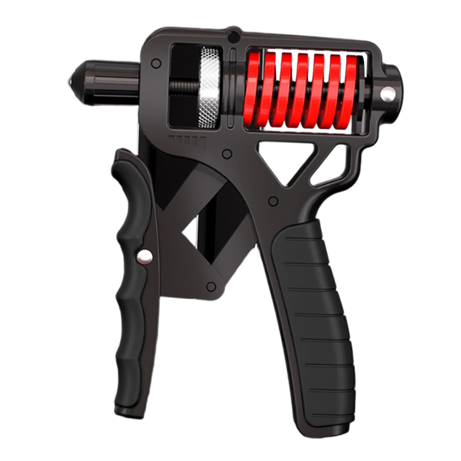 Hand Grip Strengthener Portable Nonskid Forearm Exerciser Adjustable 5-165kg Black