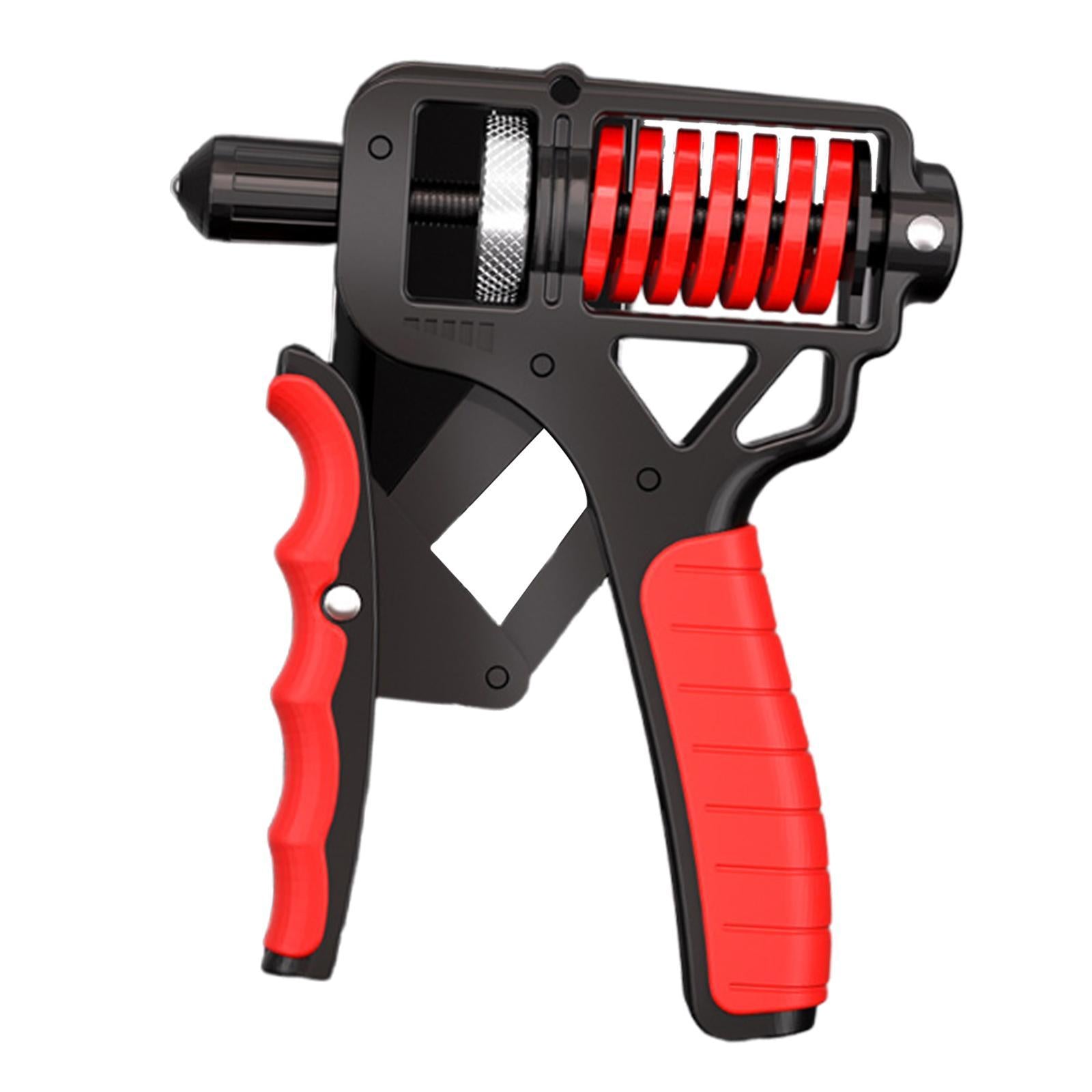 Hand Grip Strengthener Portable Nonskid Forearm Exerciser Adjustable 5-165kg Red