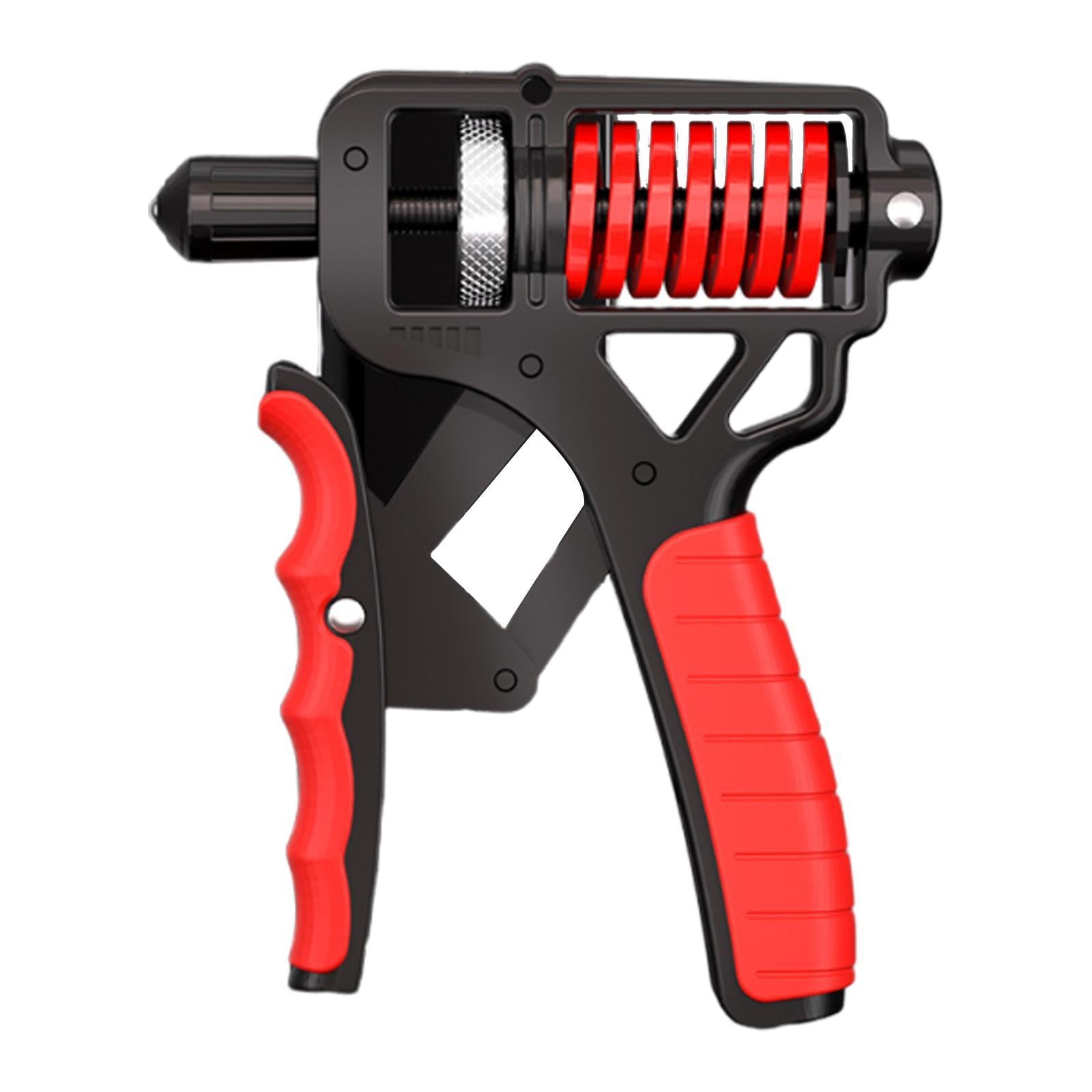 Hand Grip Strengthener Portable Nonskid Forearm Exerciser Adjustable 5-165kg Red
