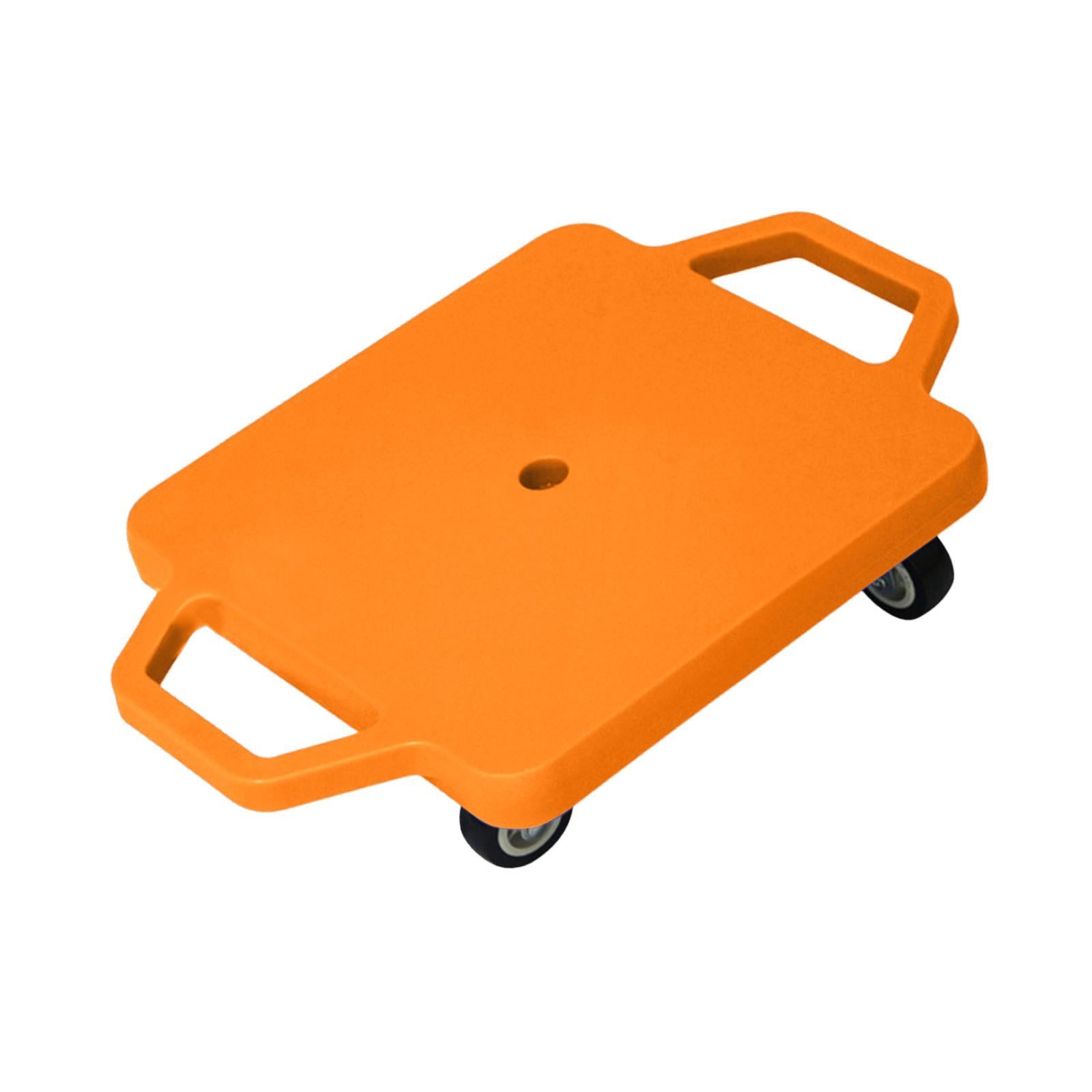 Scooter Board with Handles for Indoor Outdoor Activities Homeschool Backyard Orange