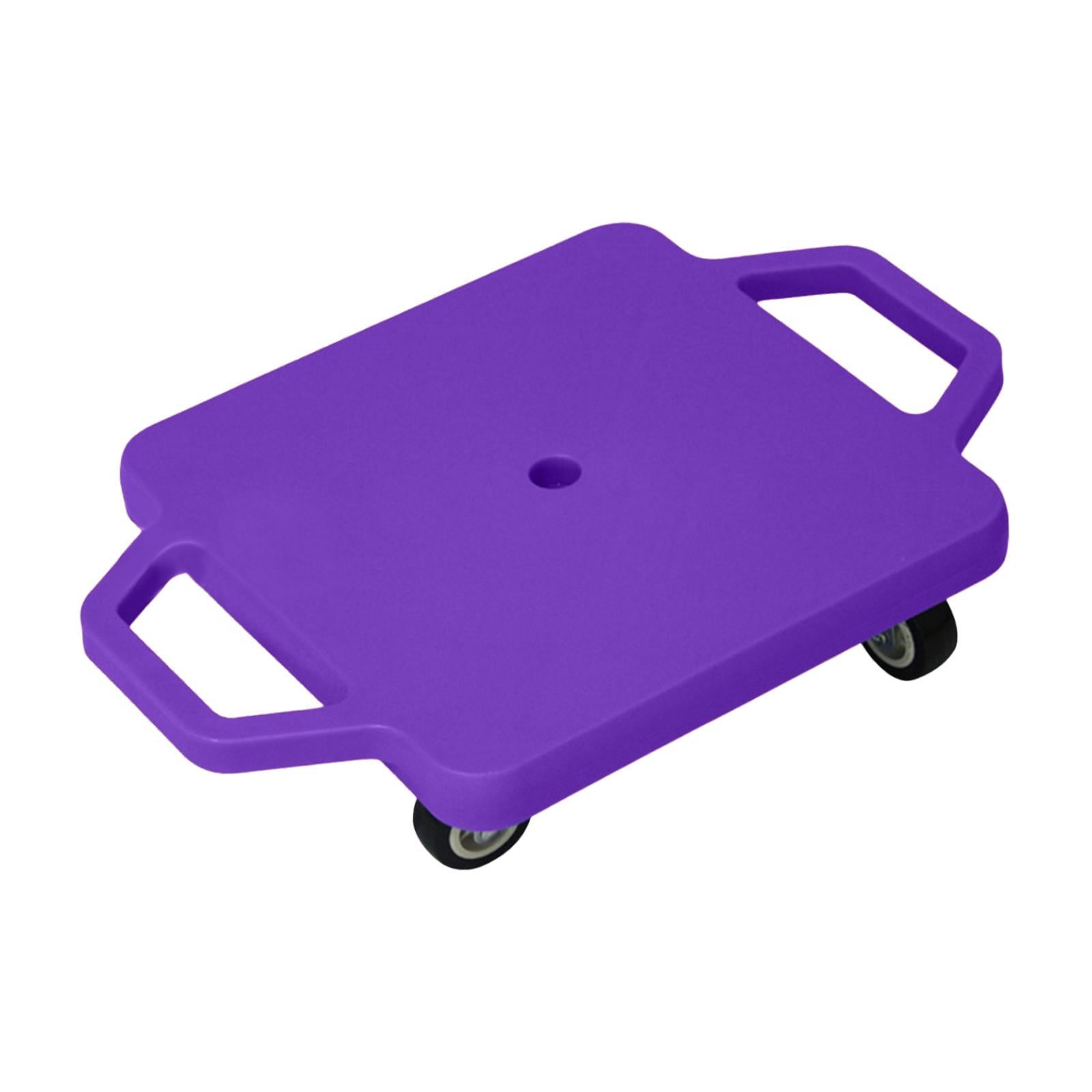 Scooter Board with Handles for Indoor Outdoor Activities Homeschool Backyard Violet