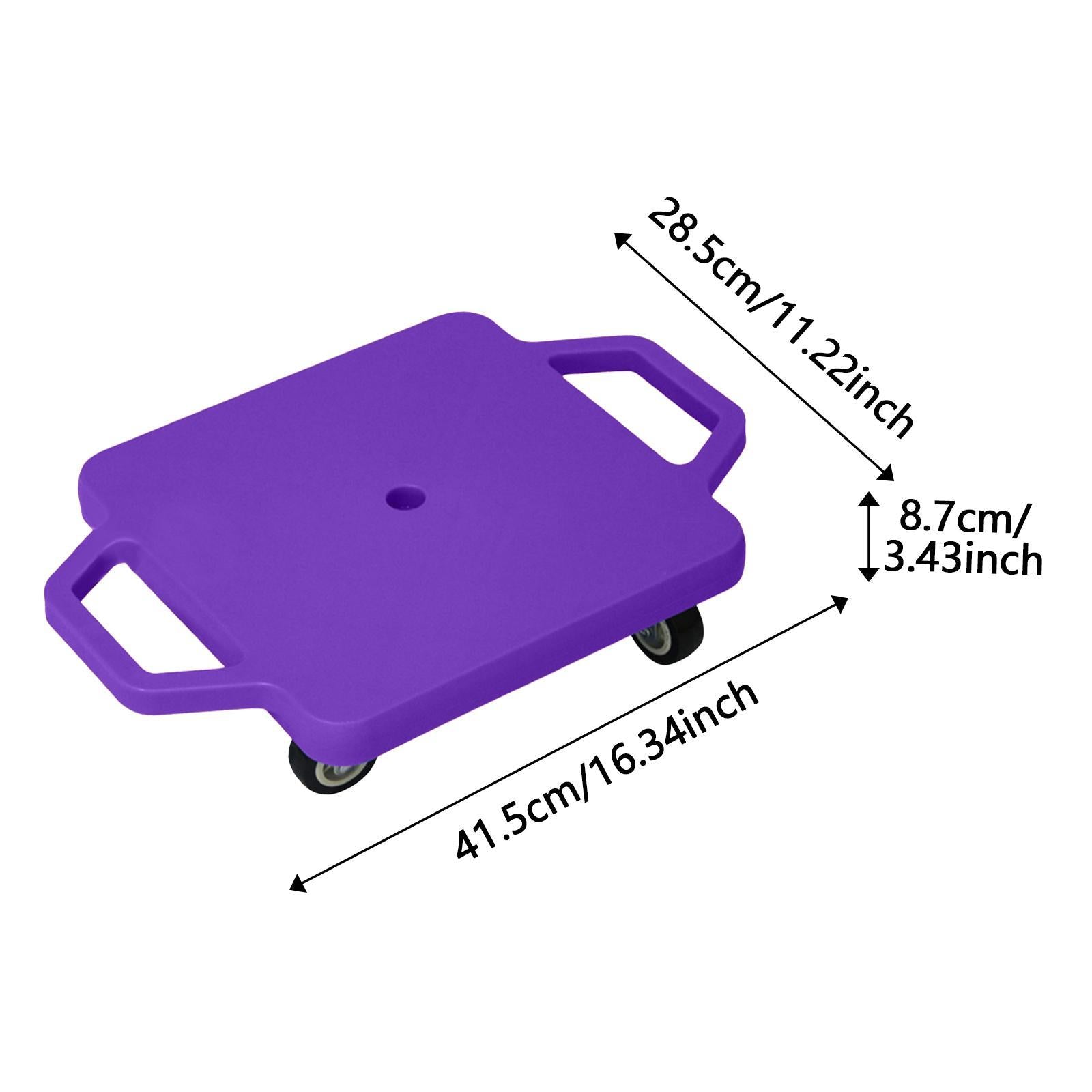 Scooter Board with Handles for Indoor Outdoor Activities Homeschool Backyard Violet
