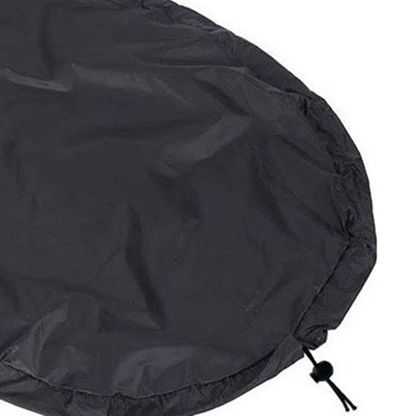 Kayak Cockpit Cover Dustproof Kayak Cabin Protection Cover Cockpit Protector Black 88.4cmx55.4cm