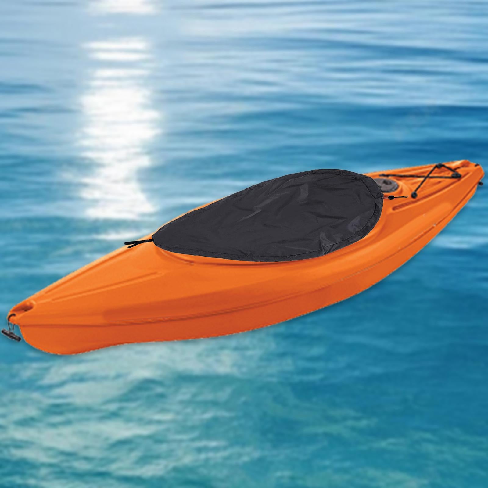 Kayak Cockpit Cover Dustproof Kayak Cabin Protection Cover Cockpit Protector Black 98.6cmx57.5cm