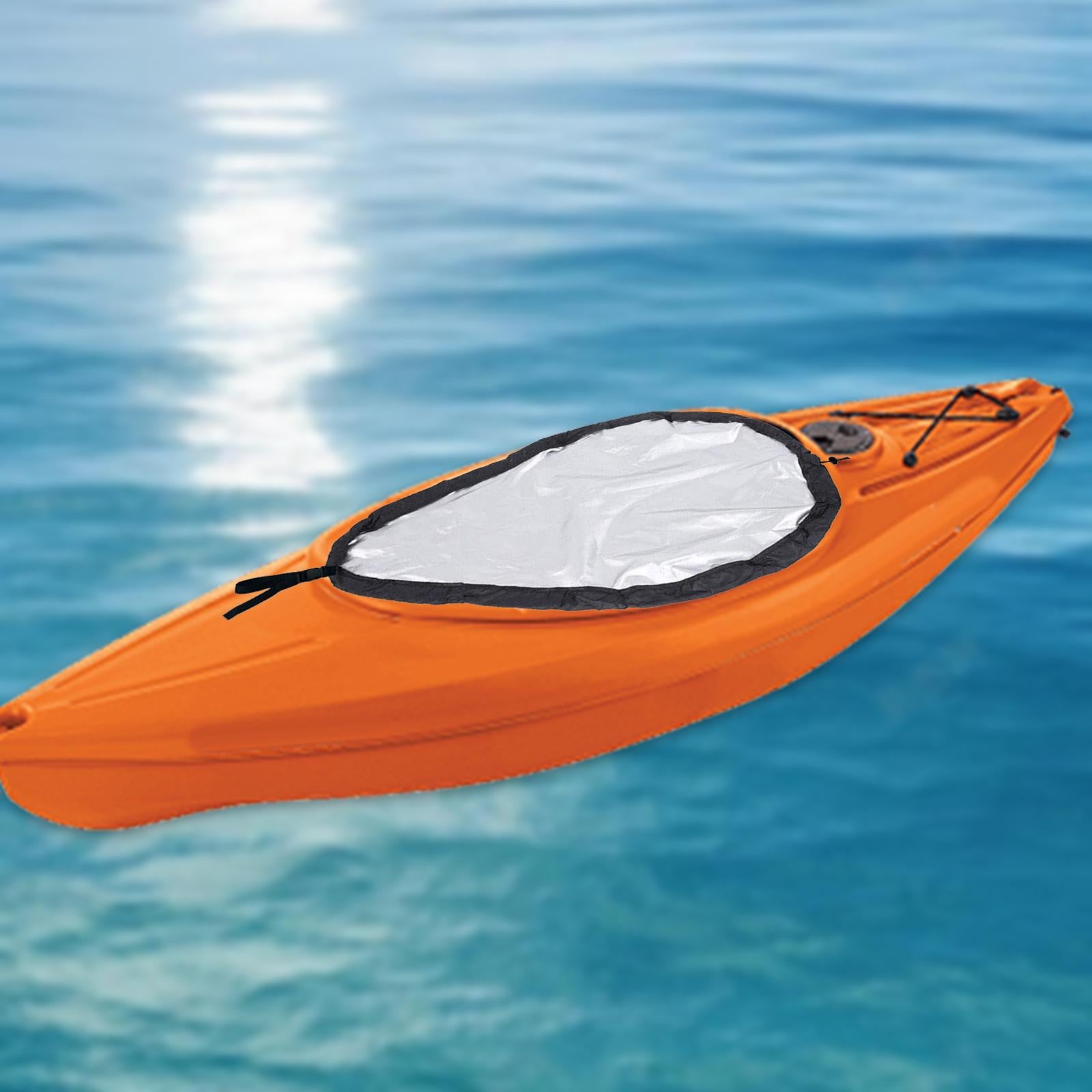 Kayak Cockpit Cover Dustproof Kayak Cabin Protection Cover Cockpit Protector Silver 88.4cmx55.4cm