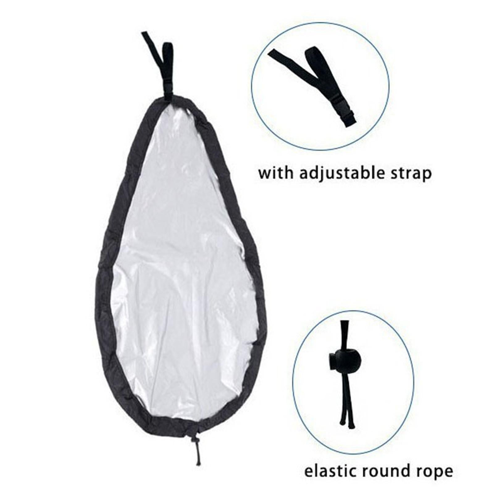 Kayak Cockpit Cover Dustproof Kayak Cabin Protection Cover Cockpit Protector Silver 98.6cmx57.5cm