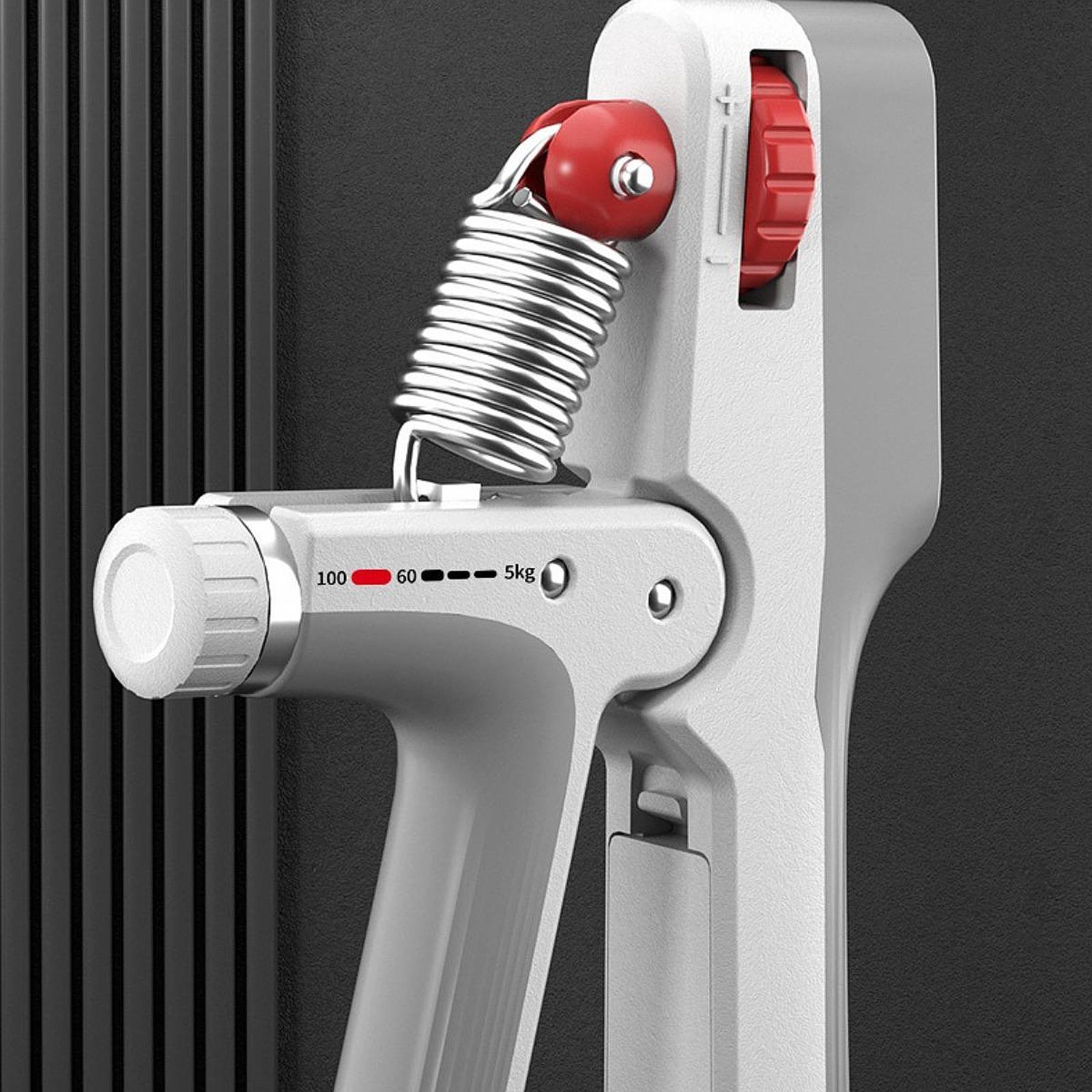 Hand Grip Strengthener Versatile Finger Exerciser for Home Gym Professionals White Gray