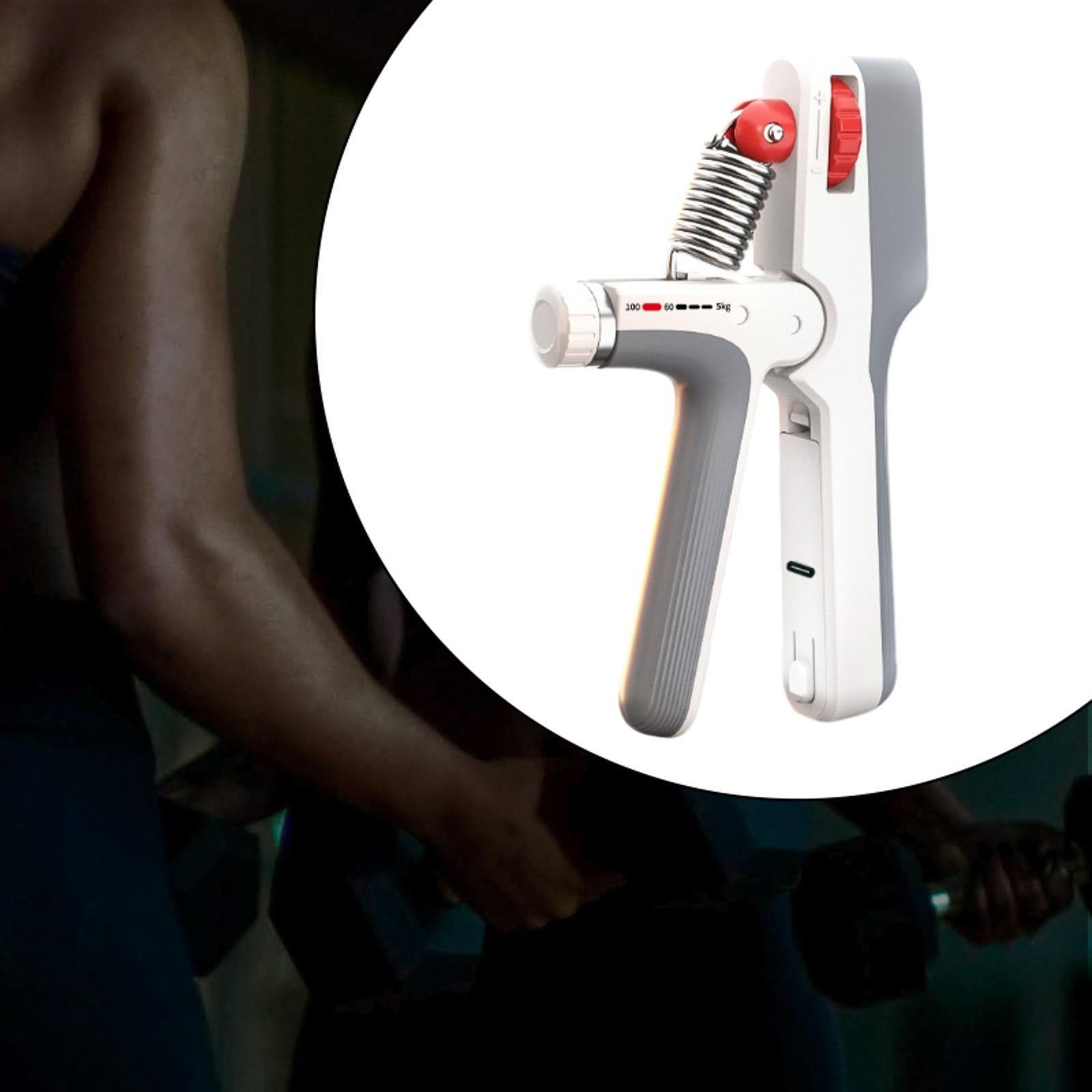 Hand Grip Strengthener Versatile Finger Exerciser for Home Gym Professionals White Gray