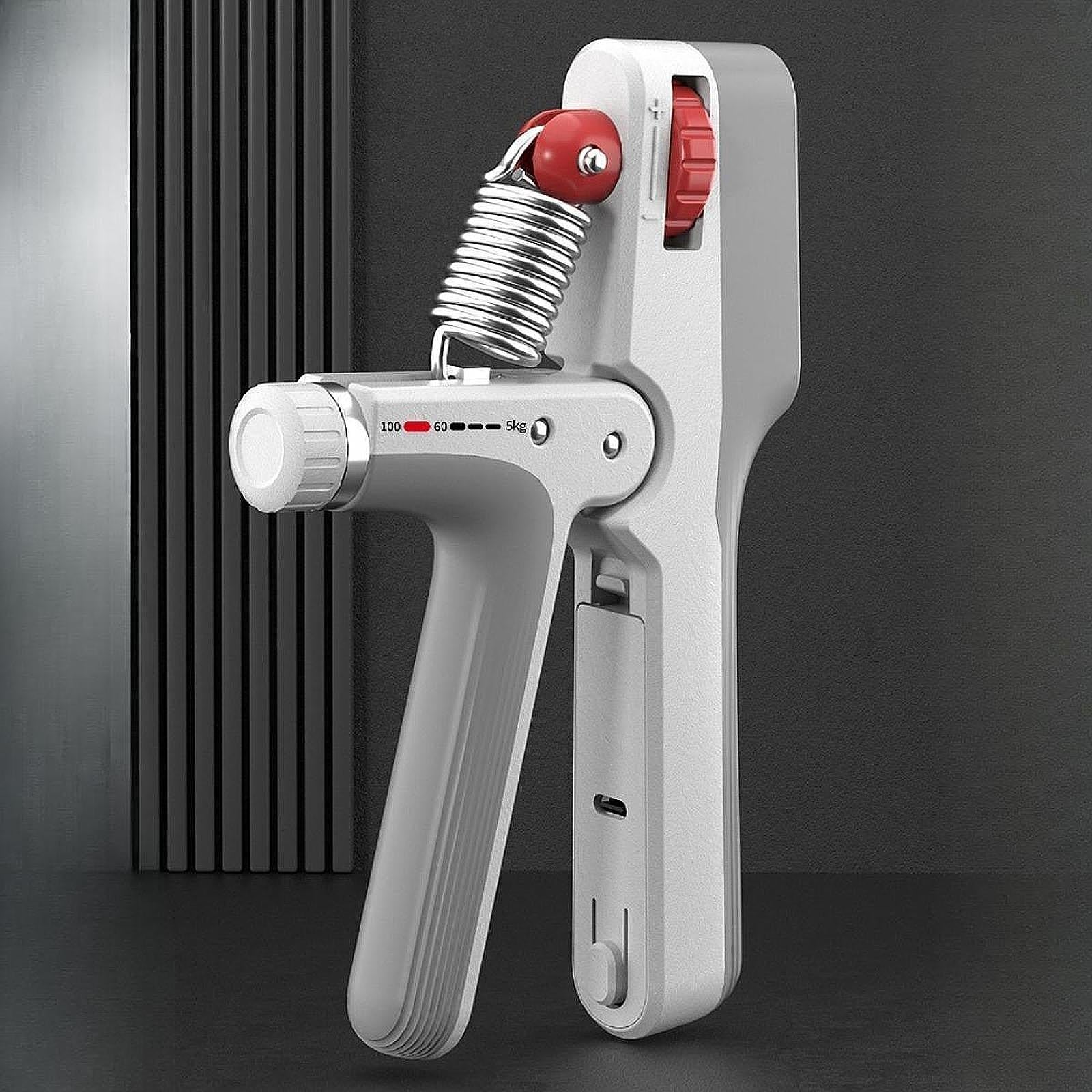 Hand Grip Strengthener Versatile Finger Exerciser for Home Gym Professionals White Gray