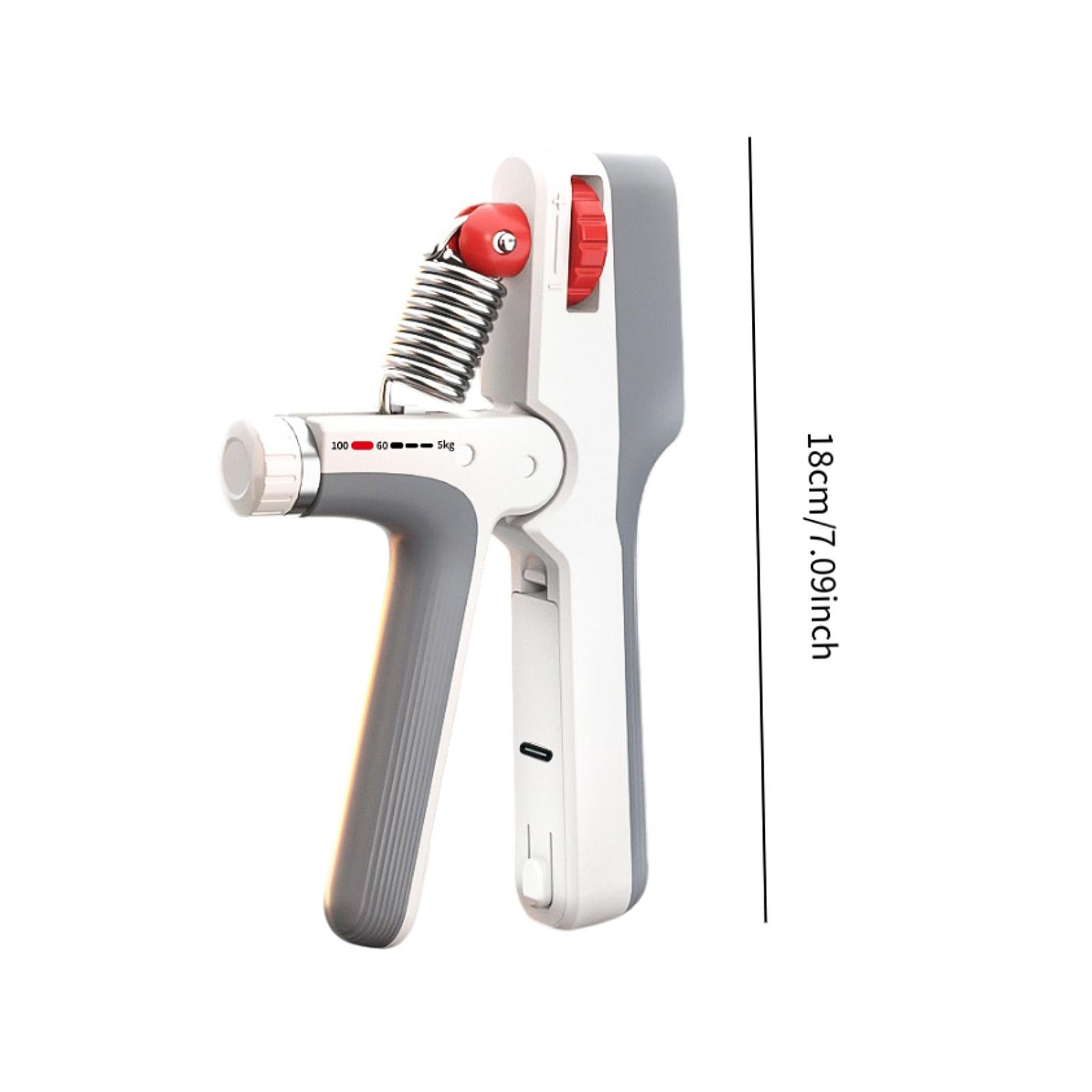 Hand Grip Strengthener Versatile Finger Exerciser for Home Gym Professionals White Gray