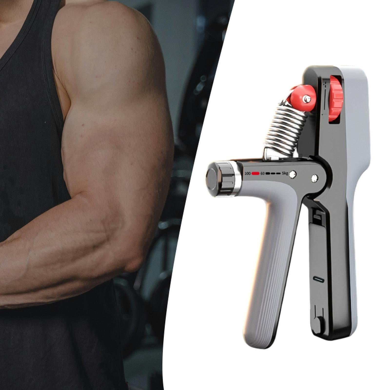 Hand Grip Strengthener Versatile Finger Exerciser for Home Gym Professionals Black Gray
