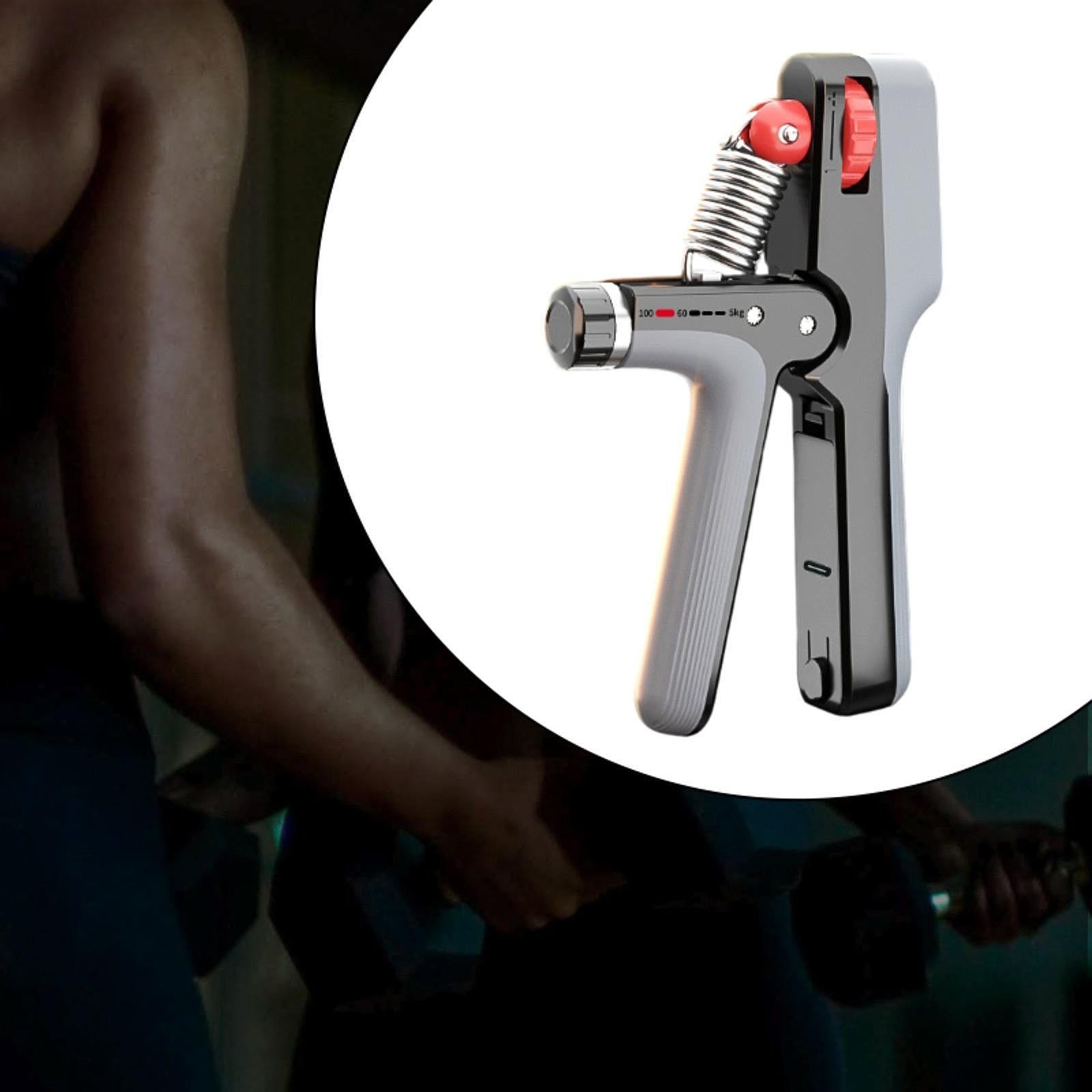 Hand Grip Strengthener Versatile Finger Exerciser for Home Gym Professionals Black Gray