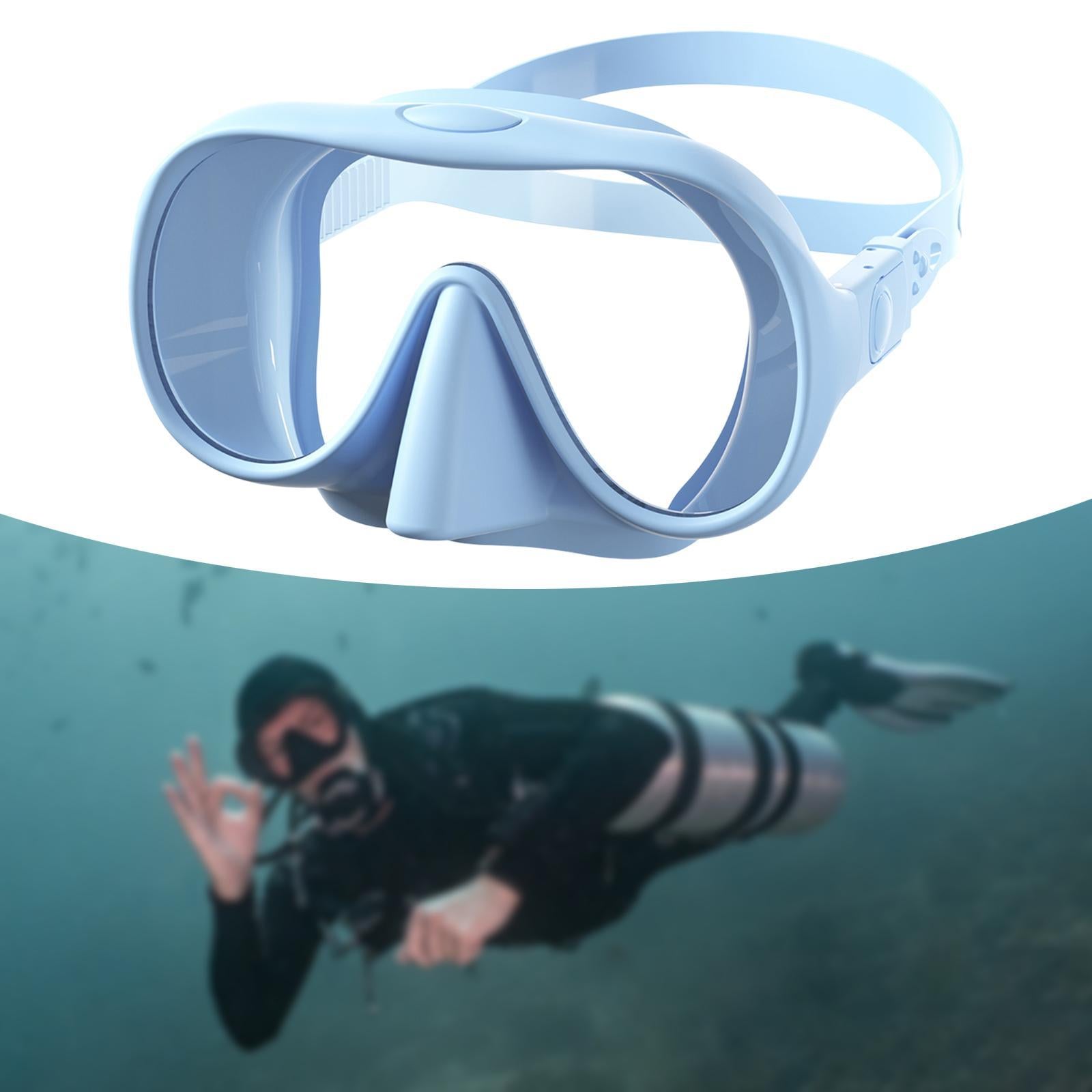 Adult Swim Goggles Clear View Eyewear for Swimming Pool Water Sports Diving Blue